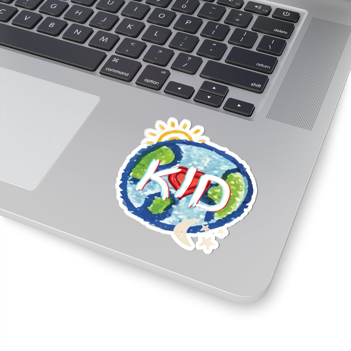 Kid Whole World Sun Moon Stars Heart Kiss-Cut Stickers, Decal, Laptop, Water Bottle, Planner, Scrapbook