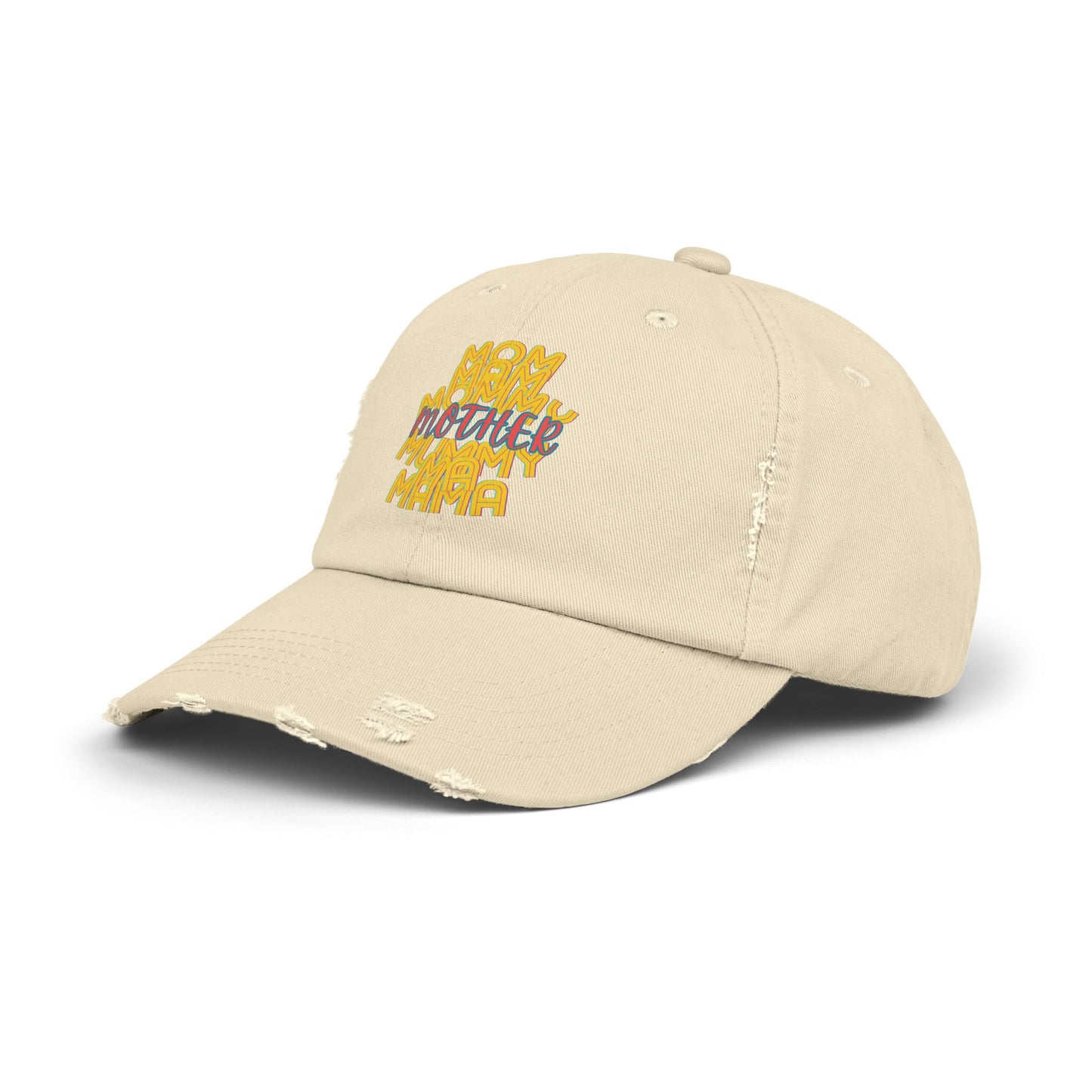 Mother Unisex Distressed Cap, Mom Mam Mommy Mummy Ma Mama, Mothers Day, Gift, Hats, Cotton Twill, Adjustable, Gifts for Women