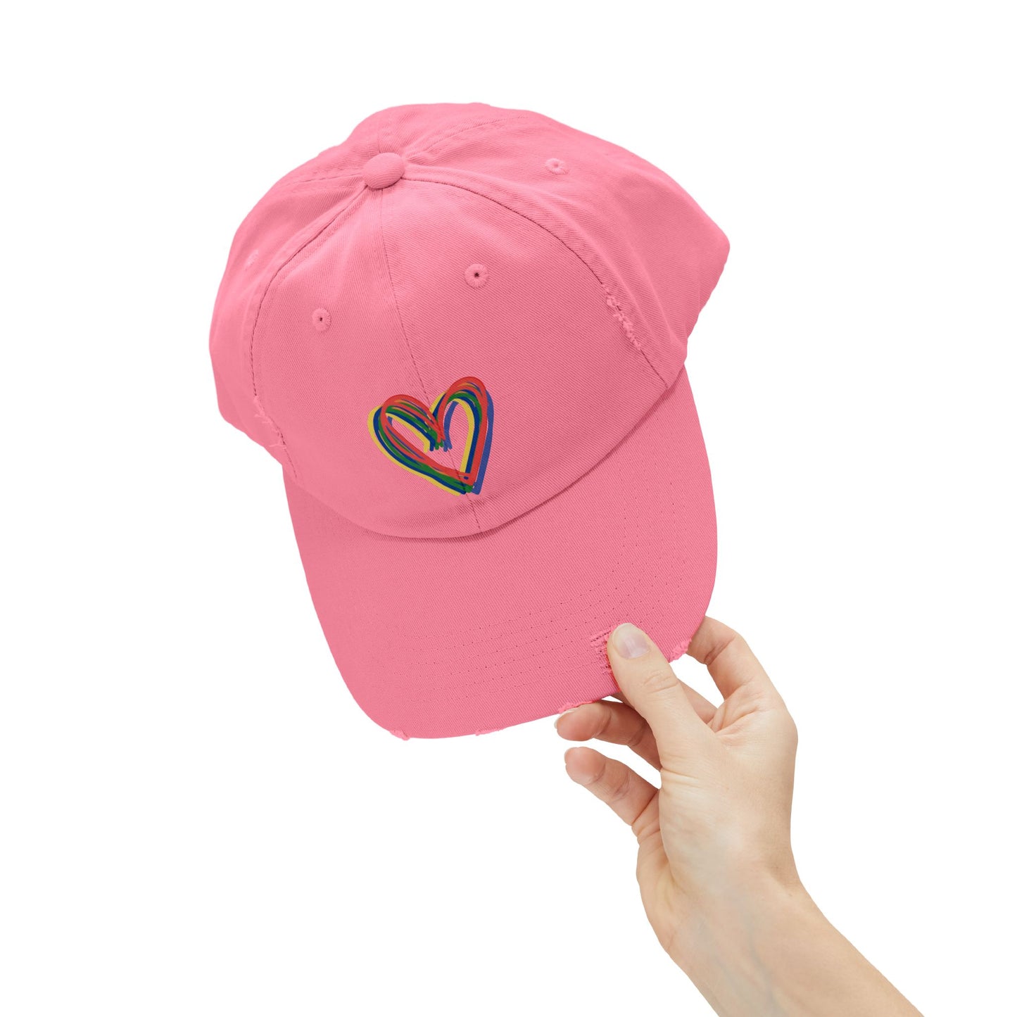 Rainbow Hearts Cap