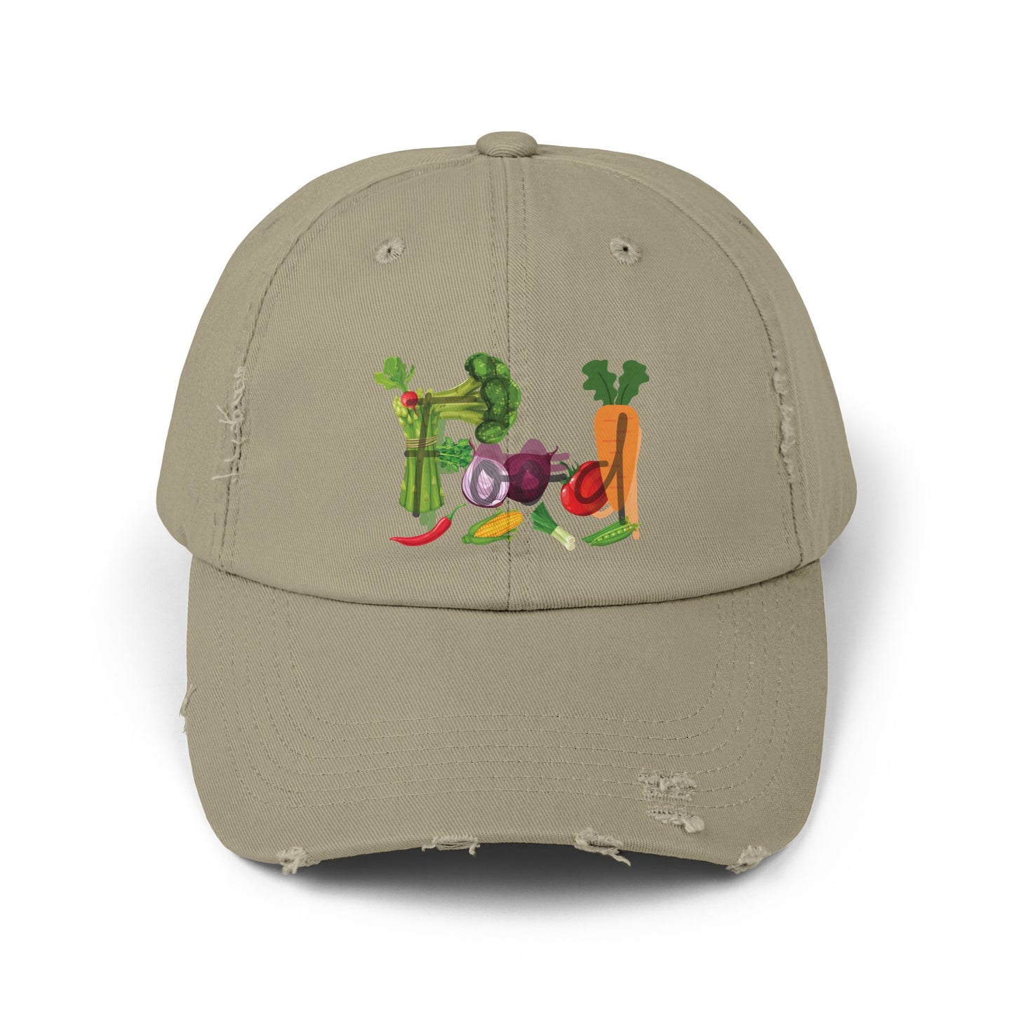 Food Vegetables Unisex Distressed Cap