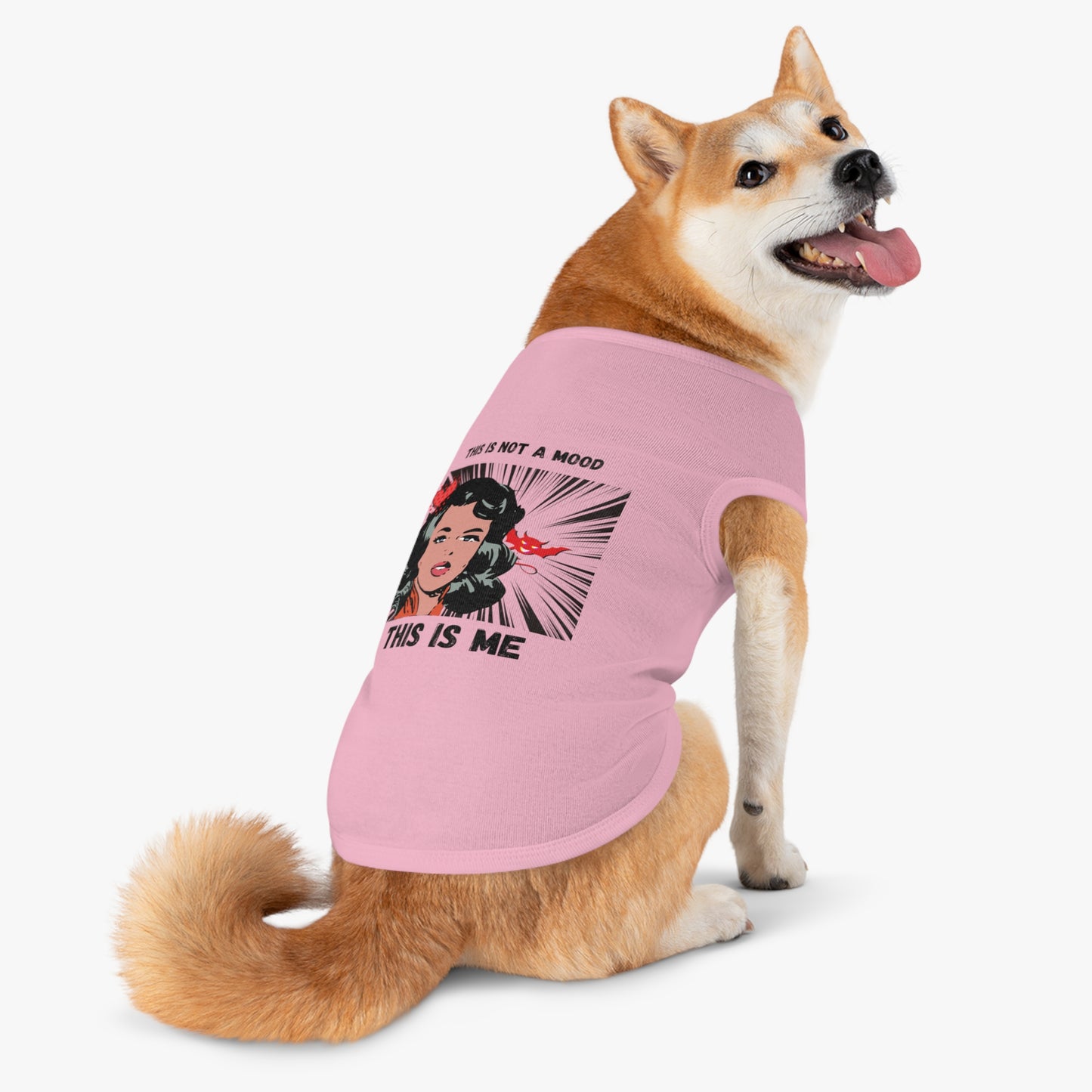 This Is Not A Mood Pet Tank Top, funny dog clothes, gifts, sarcastic, pet fashions, attitude, cotton, dog shirts, cat shirts