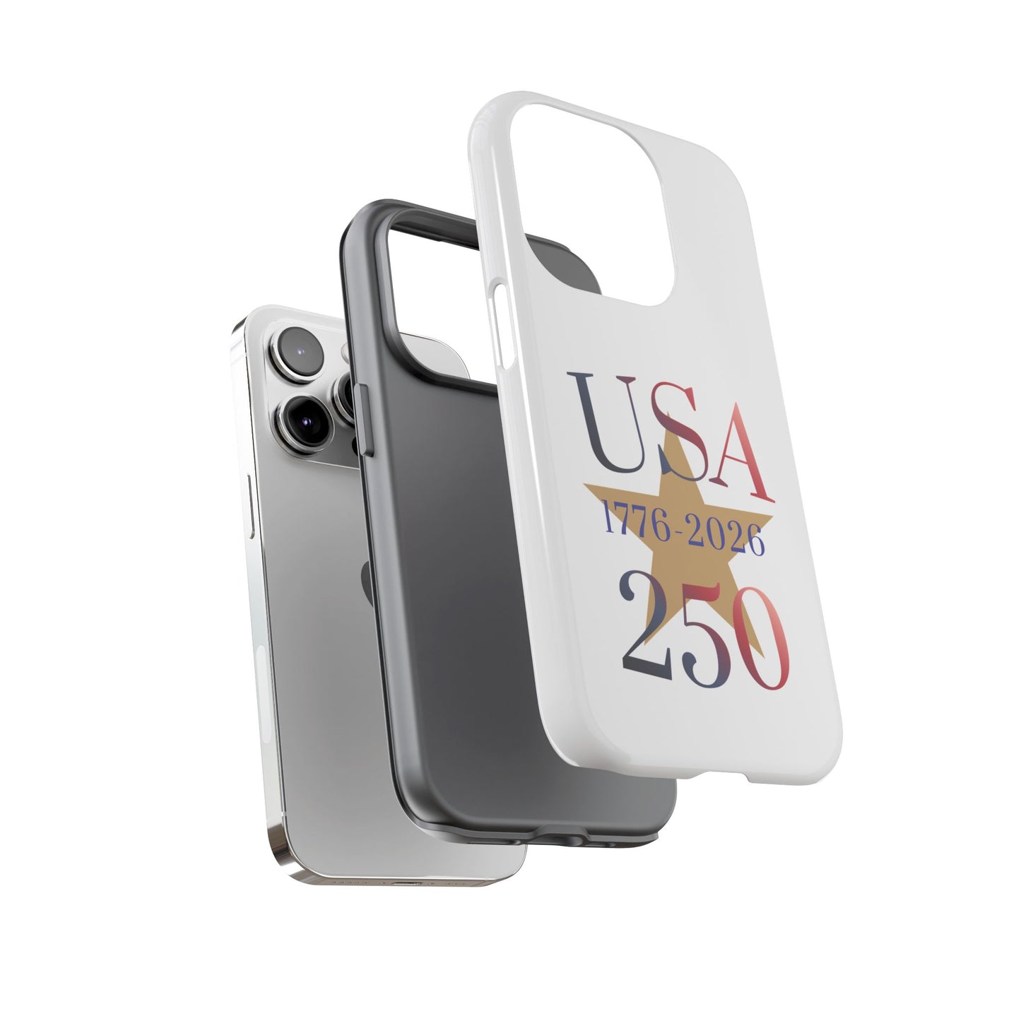 USA 250 Phone Case — 1776–2026 Bicentennial Celebration Protective Case