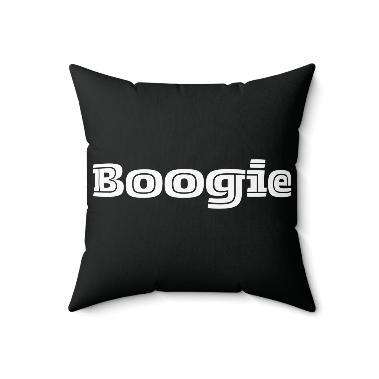 Boogie Black Spun Polyester Square Pillow, Dance, Accent, Decor, Dorm, Bed, Throw, Men Women Teens Friends Gift Birthday Christmas, 4 Sizes