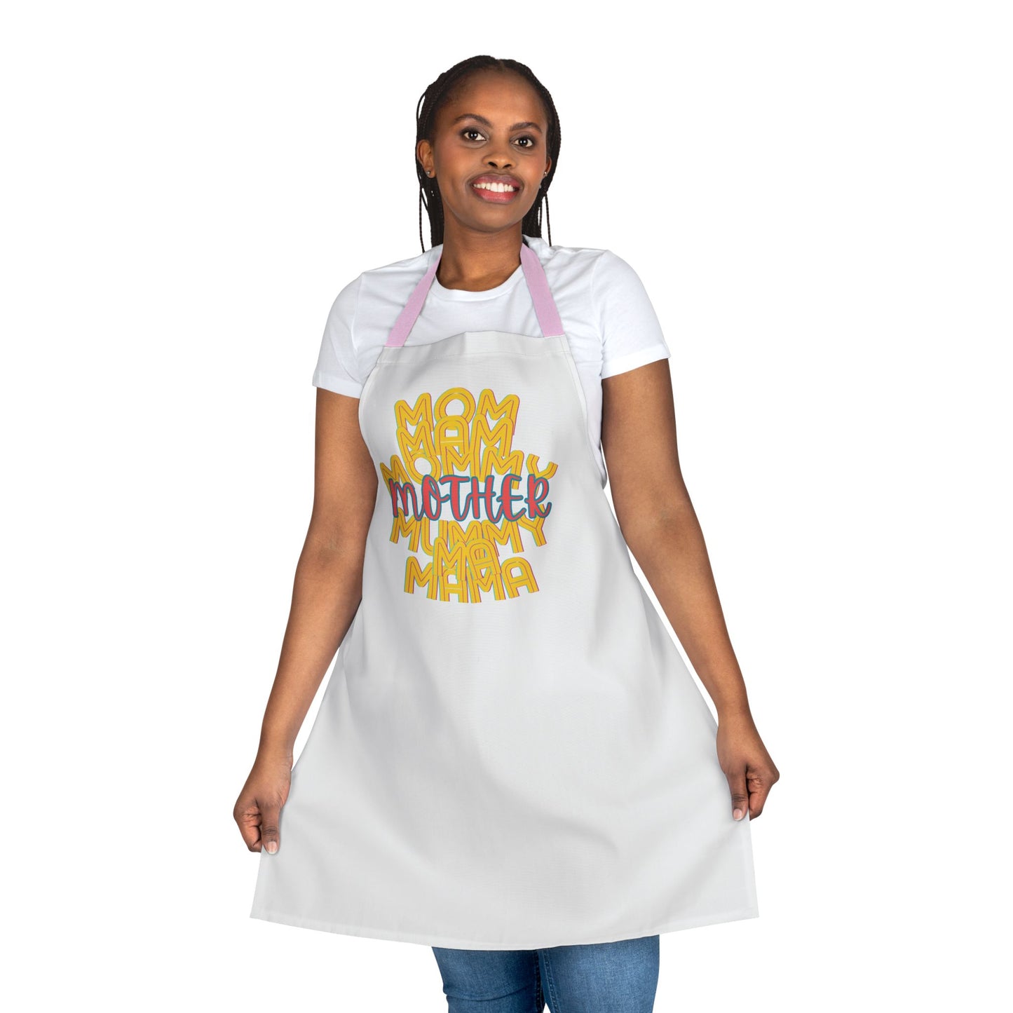 Mother Chefs Apron, Mom Mam Mommy Mum Ma Mama, Grilling, Cooking, BBQ, Kitchen, Tie Straps, Gender Neutral, One Size, Gifts, Women, Friends