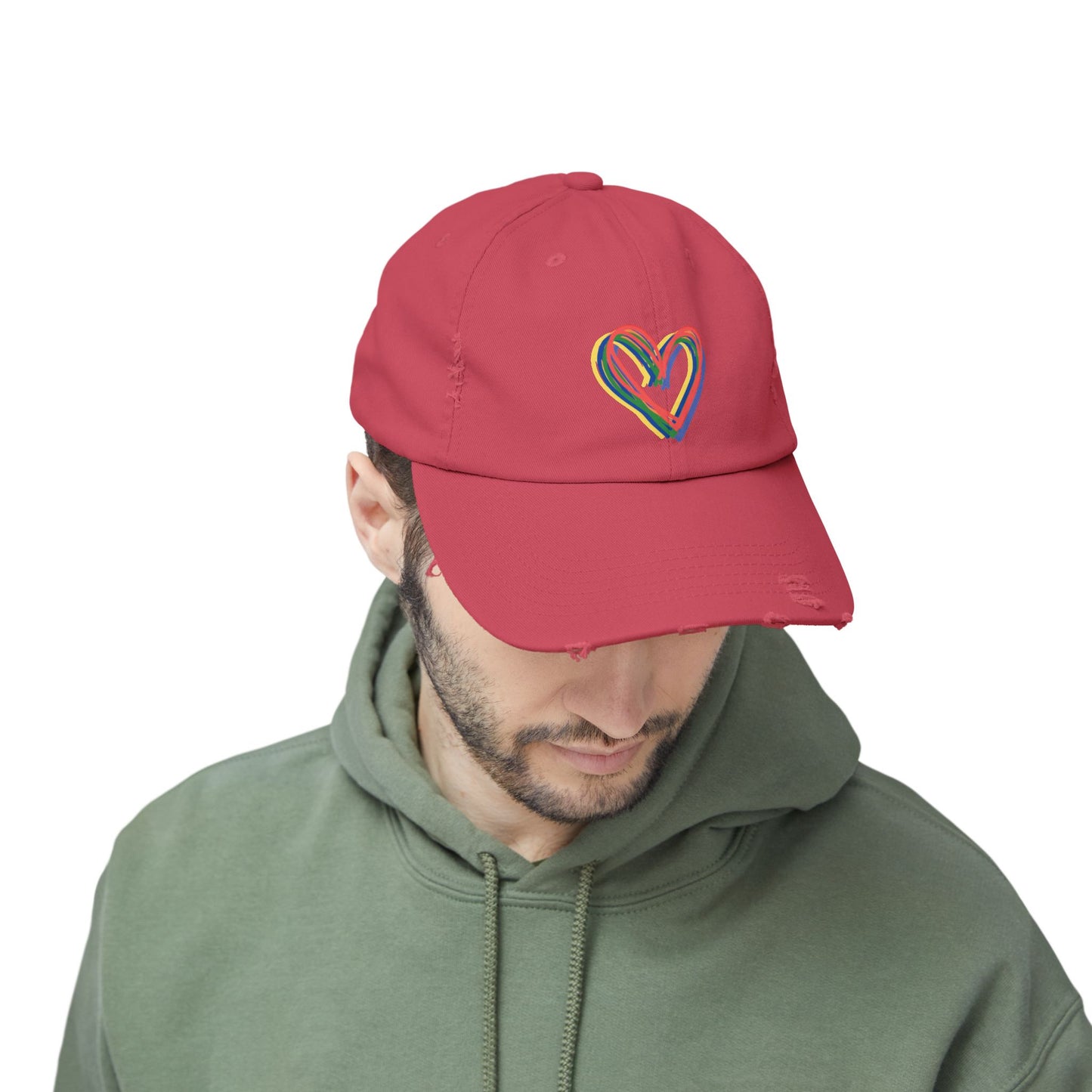 Rainbow Hearts Cap