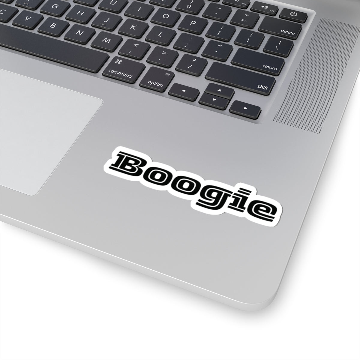 Boogie Black Kiss-Cut Stickers, Music Lover Decals, Disco Dance Party Decor, Vinyl Laptop Sticker, Groovy Car Sticker, Retro 70s Theme