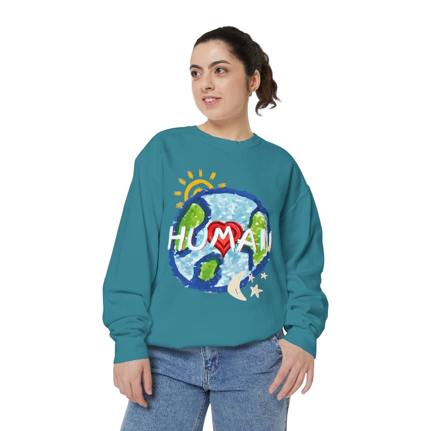 Human World Graphic Unisex Sweatshirt