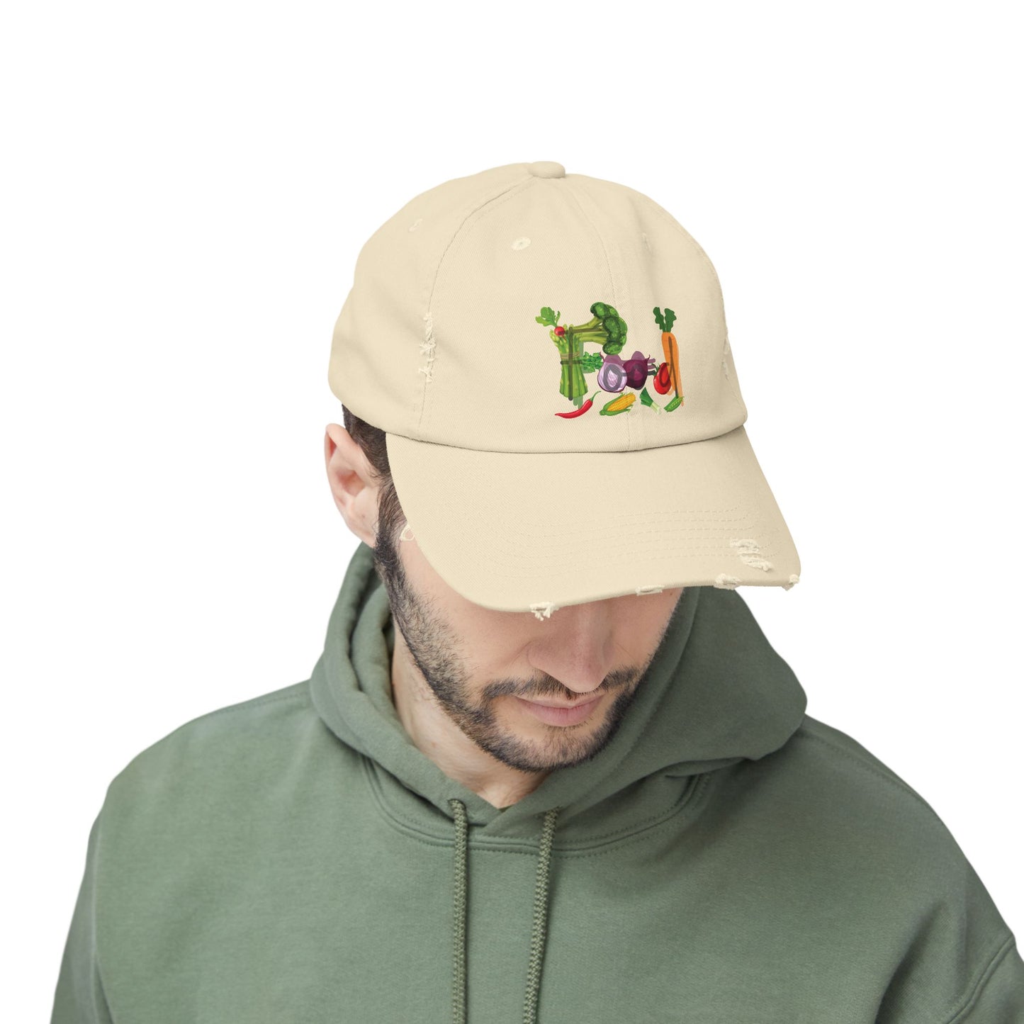 Food Vegetables Unisex Distressed Cap