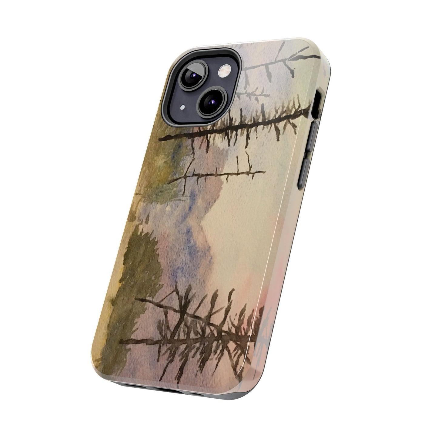 Glacier National Park After Fire Tough Phone Cases, iPhone & Samsung cases, wireless charging, mountains, nature, original artwork, gifts