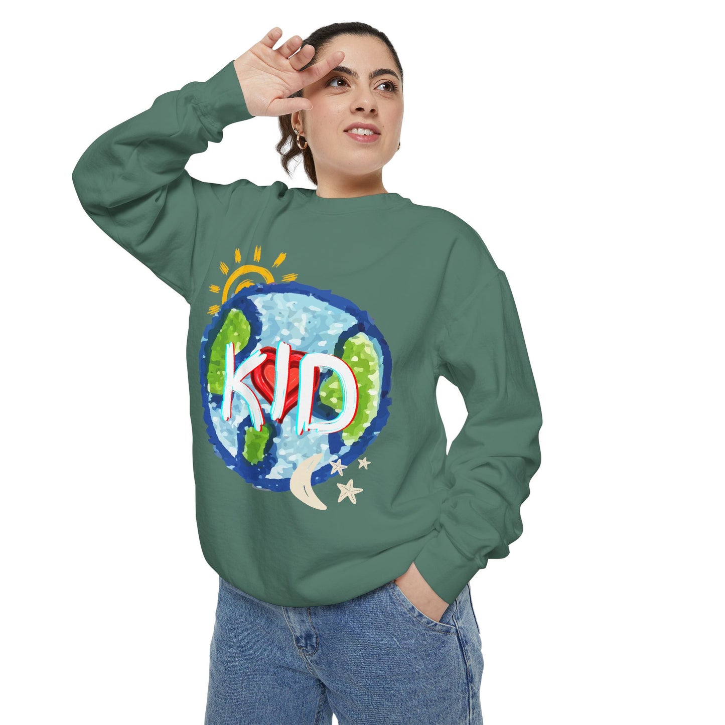 Kid World Graphic Unisex Sweatshirt