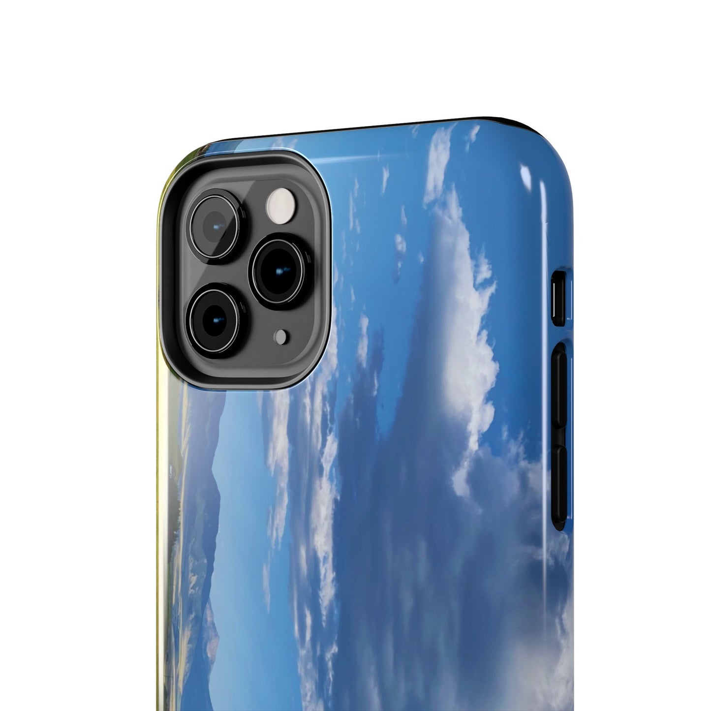Western Clouds and Mountains Tough Phone Cases, iPhone & Samsung cases, wireless charging, sky, nature, landscape, original photo, gifts