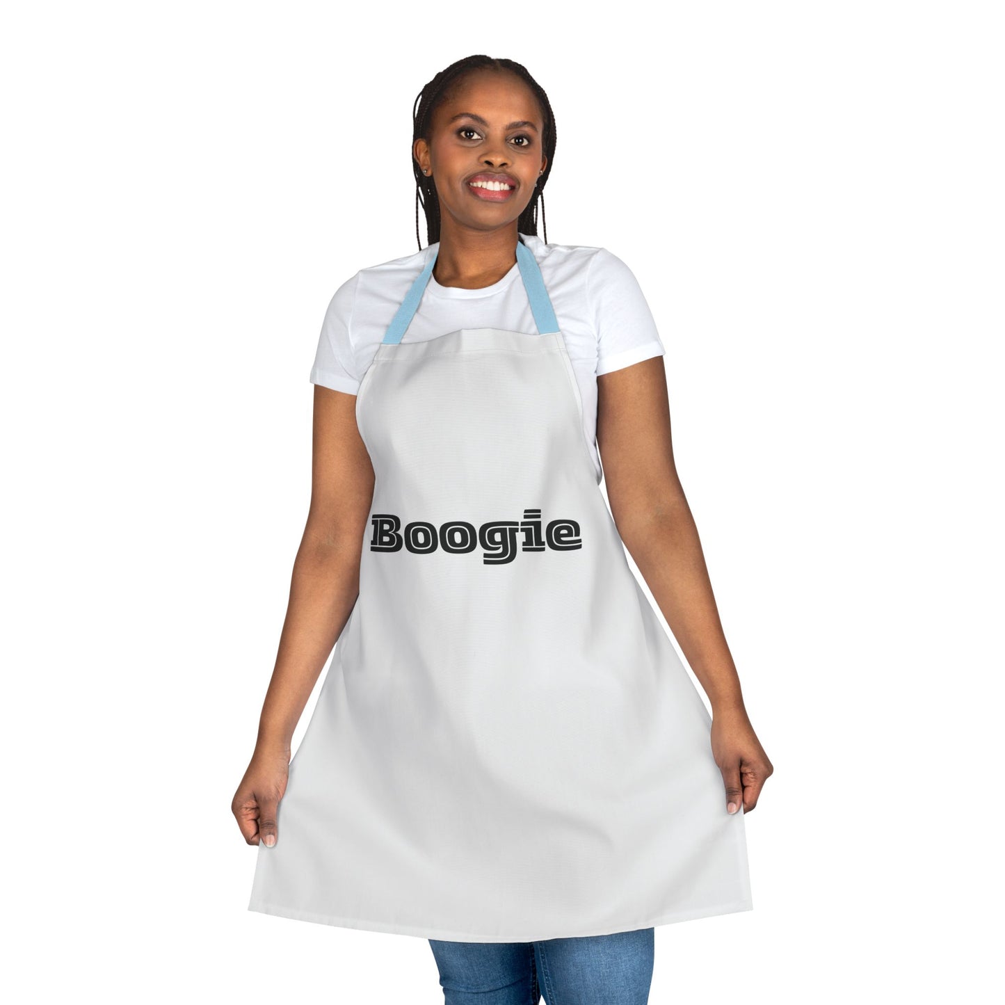 Boogie White Unisex Chefs Apron