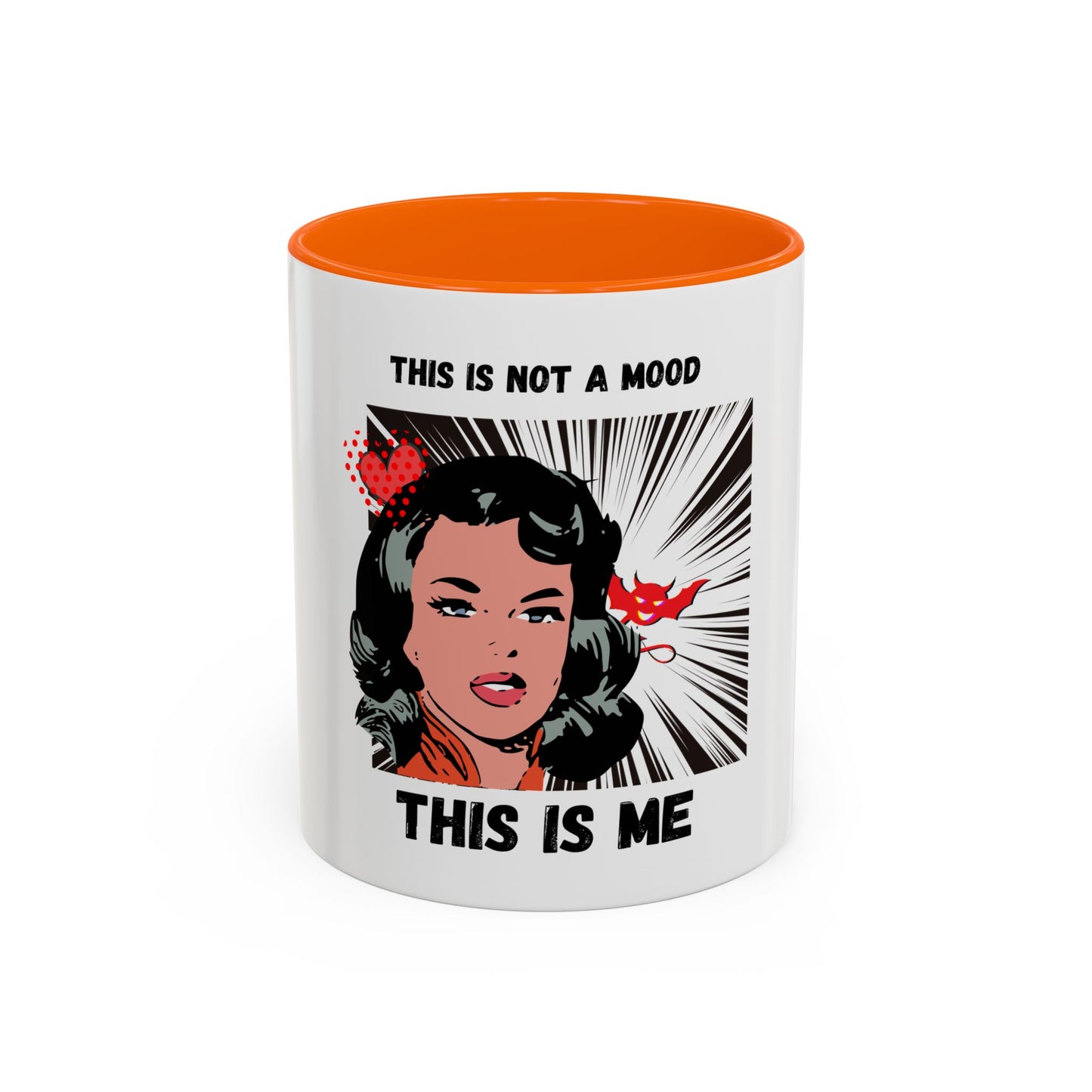This Is Not A Mood Funny Coffee Mug -Gifts For Women, Friends, Ceramic, BPA-Free