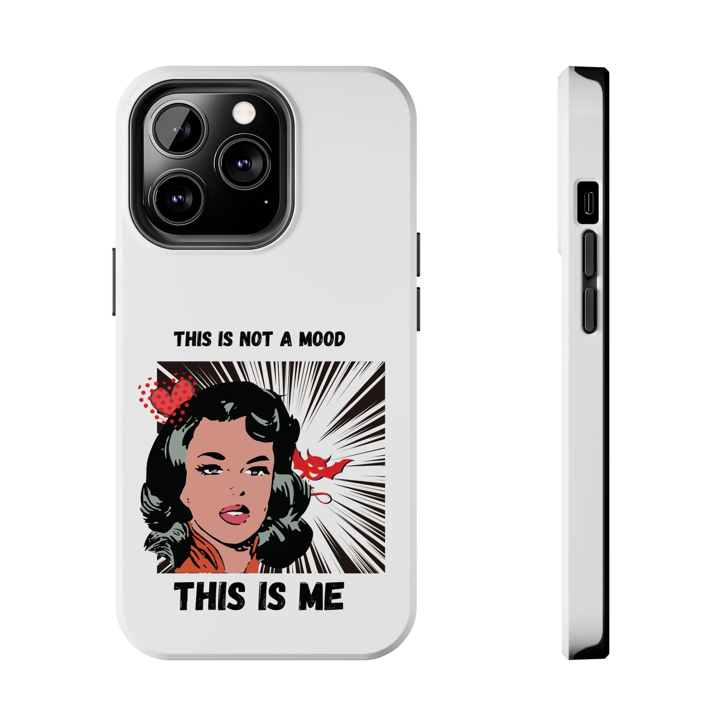 This is Not a Mood Tough Phone Cases, iPhone & Samsung cases, wireless charging, attitude, snarky, fun, gifts for women, gifts for friends