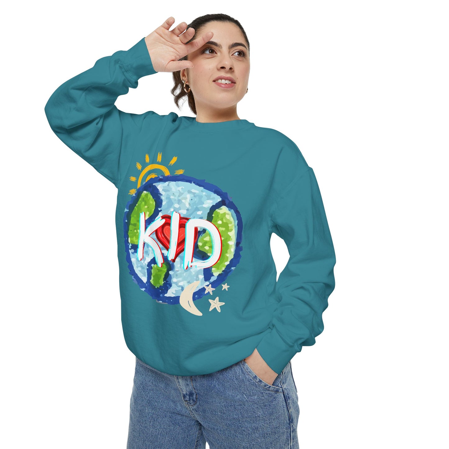 Kid World Graphic Unisex Sweatshirt