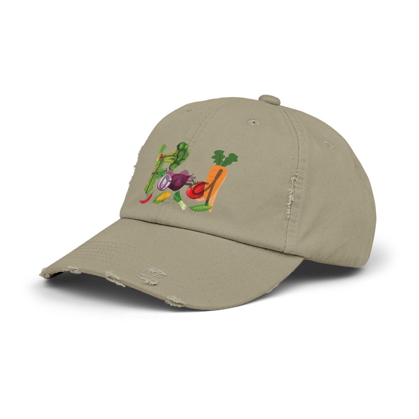 Food Vegetables Unisex Distressed Cap