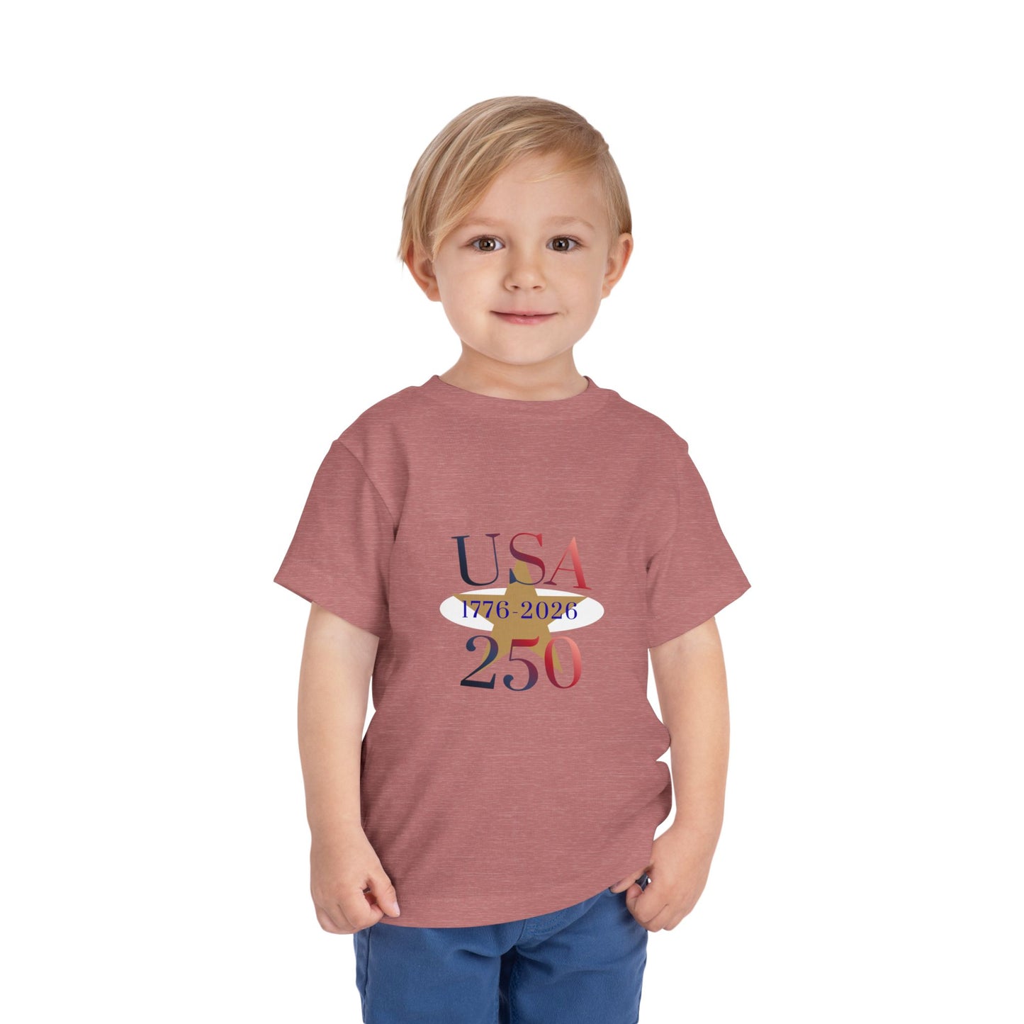Toddler Tee - USA 250 1776-2026 Patriotic Independence Day Shirt
