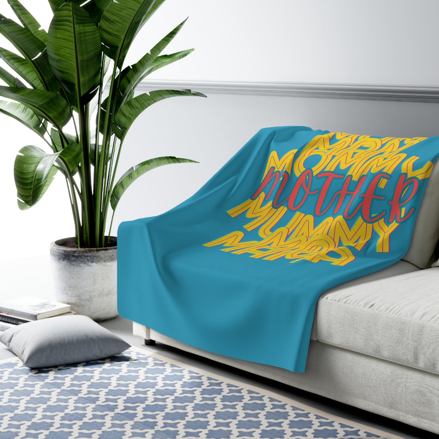 Mother Sherpa Fleece Blanket, Mom Mommy Ma Mam Mama Mummy, Love, Mothers Day, Gifts for Women, Comfy, Soft, Home Decor, Throw, 50x60 60x80