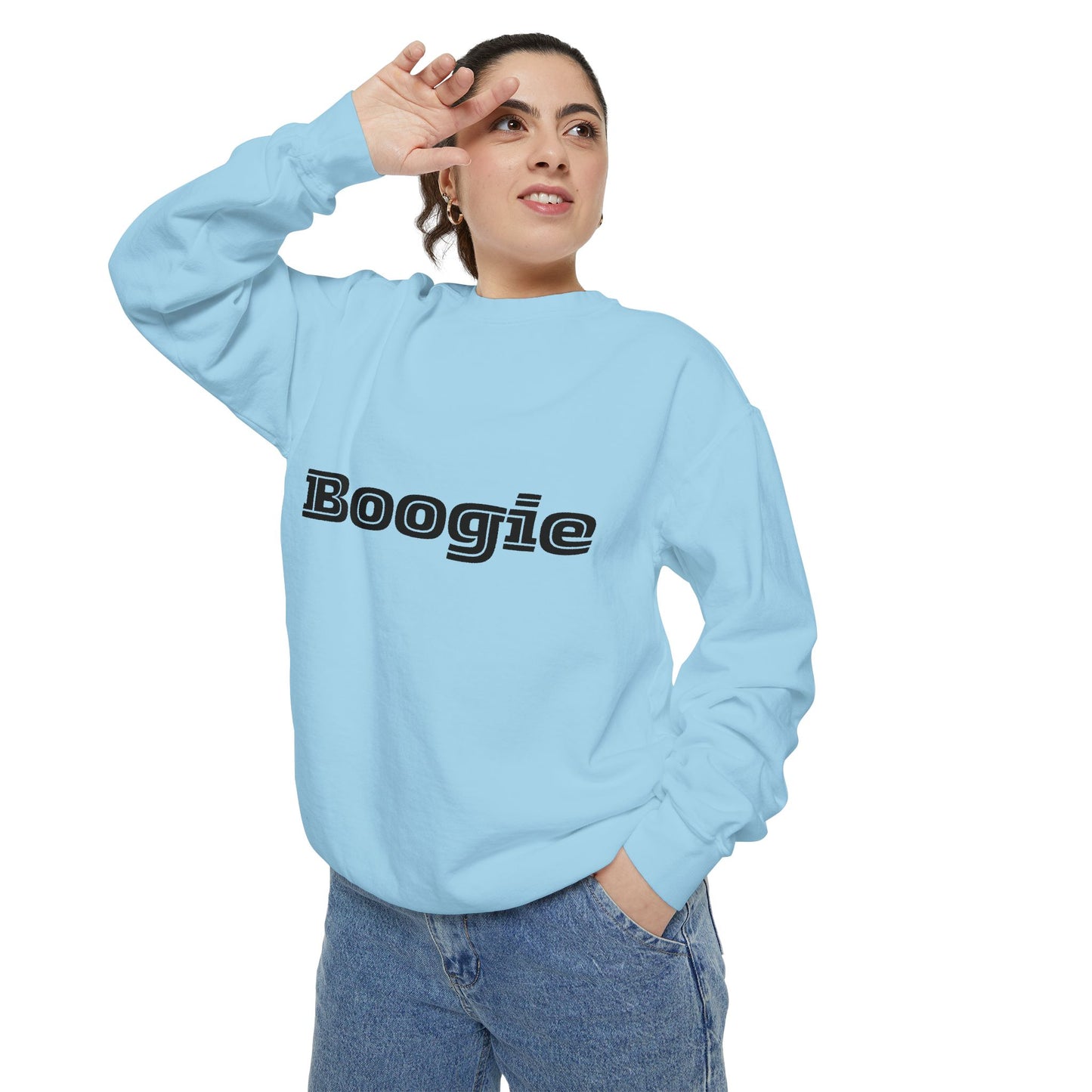Boogie Sweatshirt - Dance Birthday Christmas Gift - Unisex Garment-Dyed