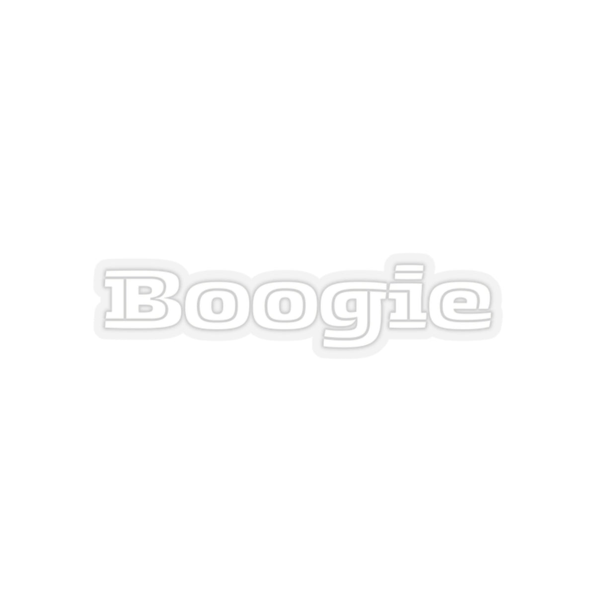 Boogie White Kiss-Cut Stickers, Decorative Dancing Sticker, Fun White Stickers, Cool Laptop Decal, Cute Vinyl Sticker Pack