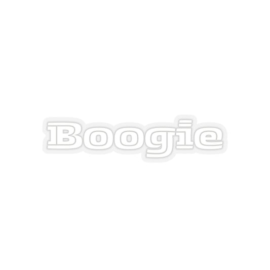 Boogie White Kiss-Cut Stickers, Decorative Dancing Sticker, Fun White Stickers, Cool Laptop Decal, Cute Vinyl Sticker Pack