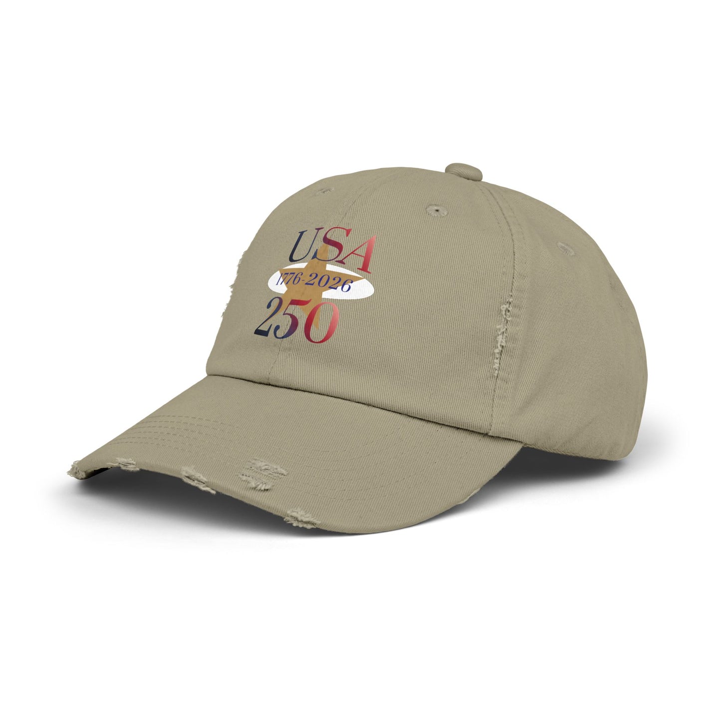USA 250th Anniversary 1776 Distressed Cap