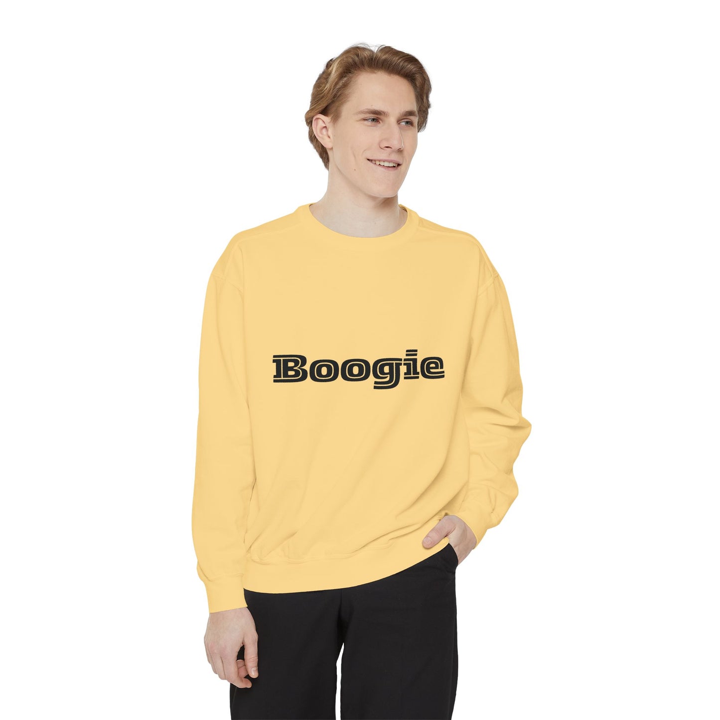 Boogie Sweatshirt - Dance Birthday Christmas Gift - Unisex Garment-Dyed