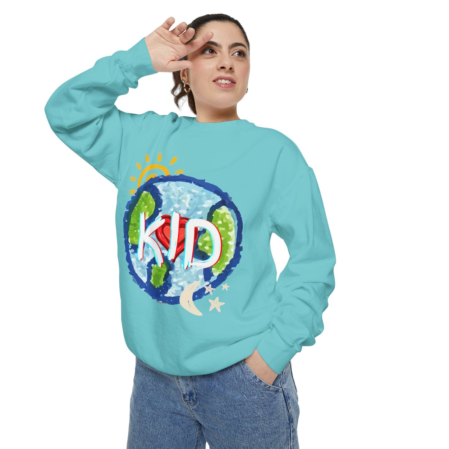 Kid World Graphic Unisex Sweatshirt