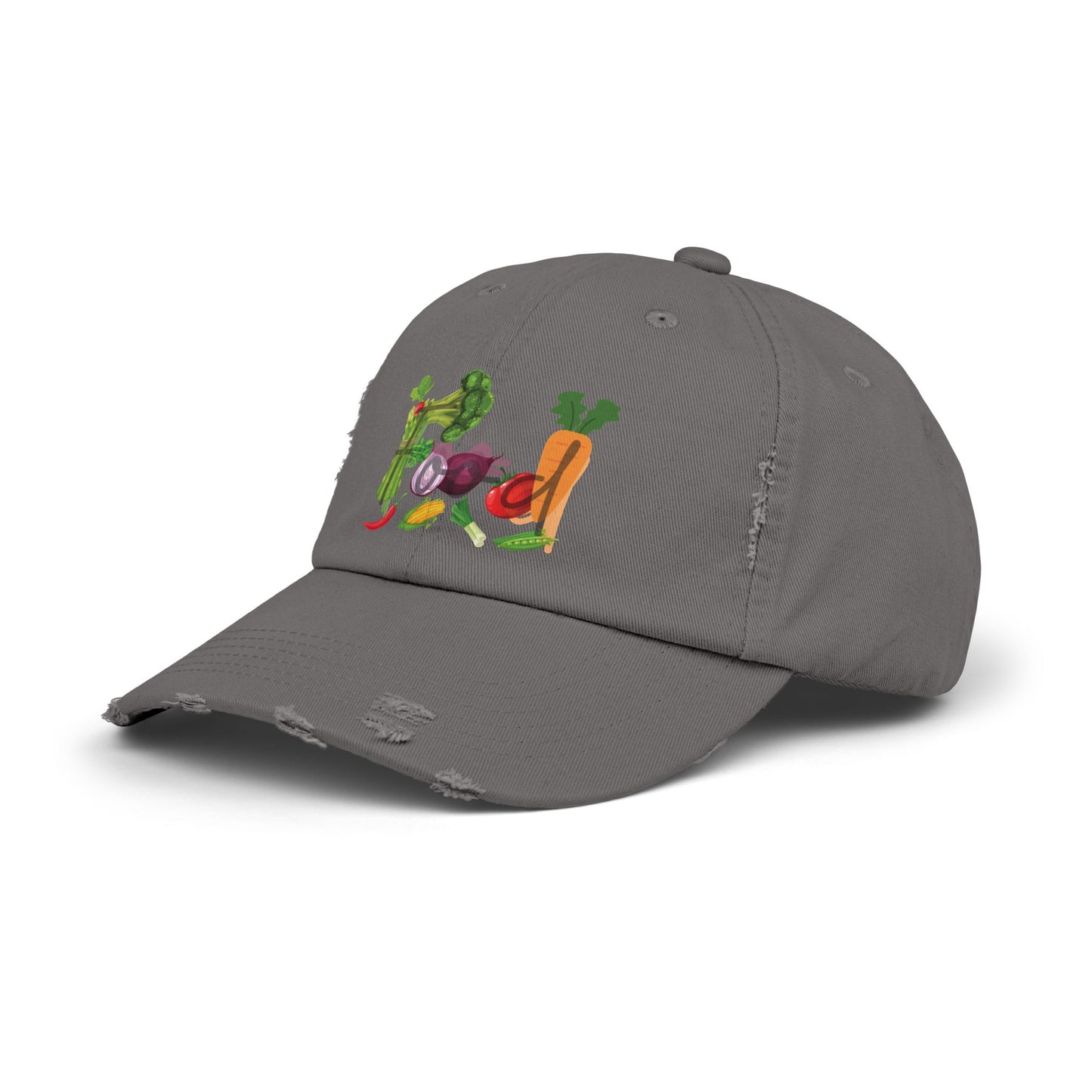Food Vegetables Unisex Distressed Cap