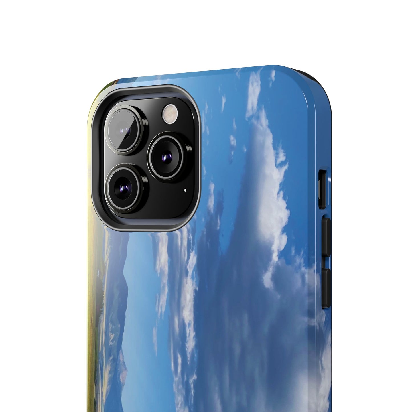 Western Clouds and Mountains Tough Phone Cases, iPhone & Samsung cases, wireless charging, sky, nature, landscape, original photo, gifts