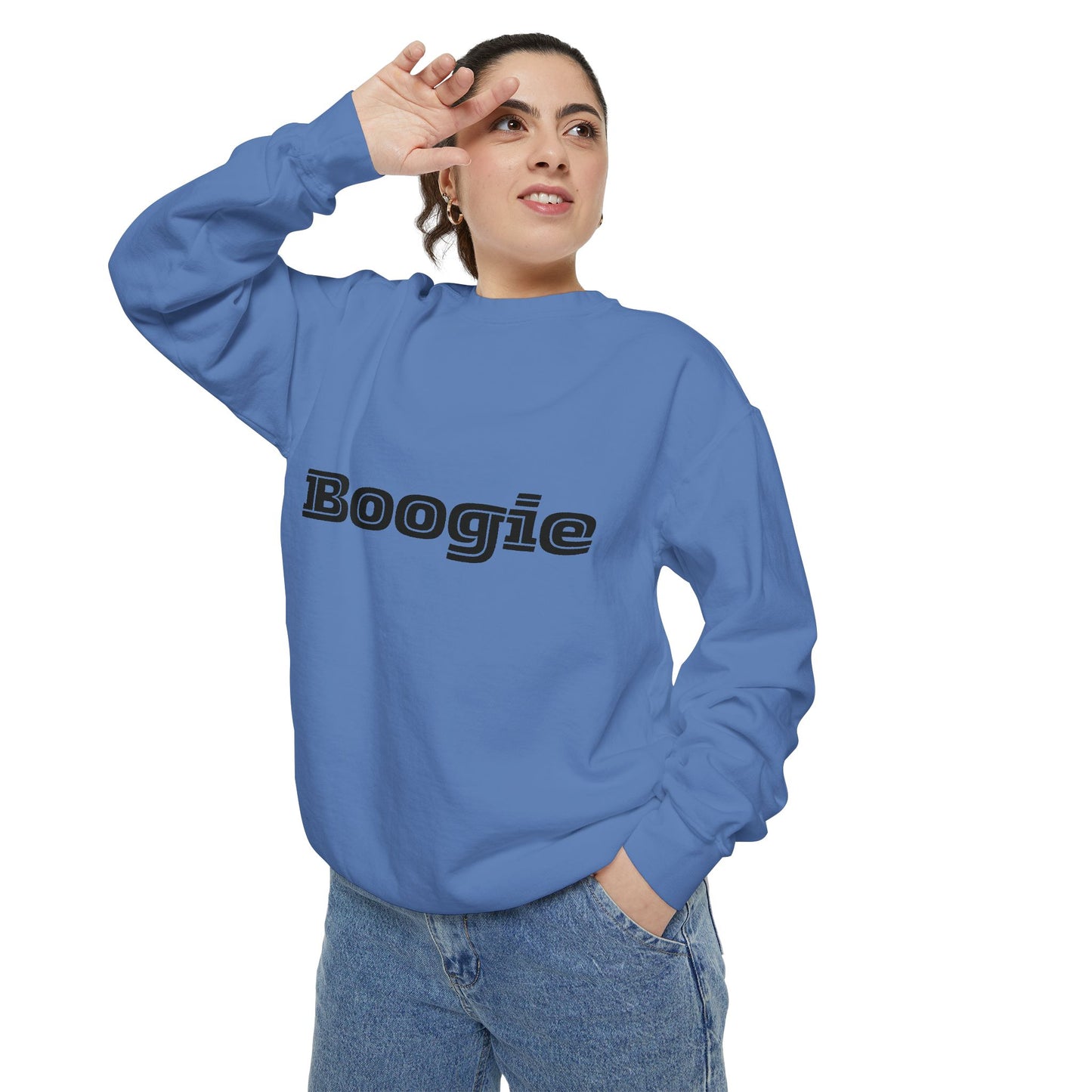 Boogie Sweatshirt - Dance Birthday Christmas Gift - Unisex Garment-Dyed