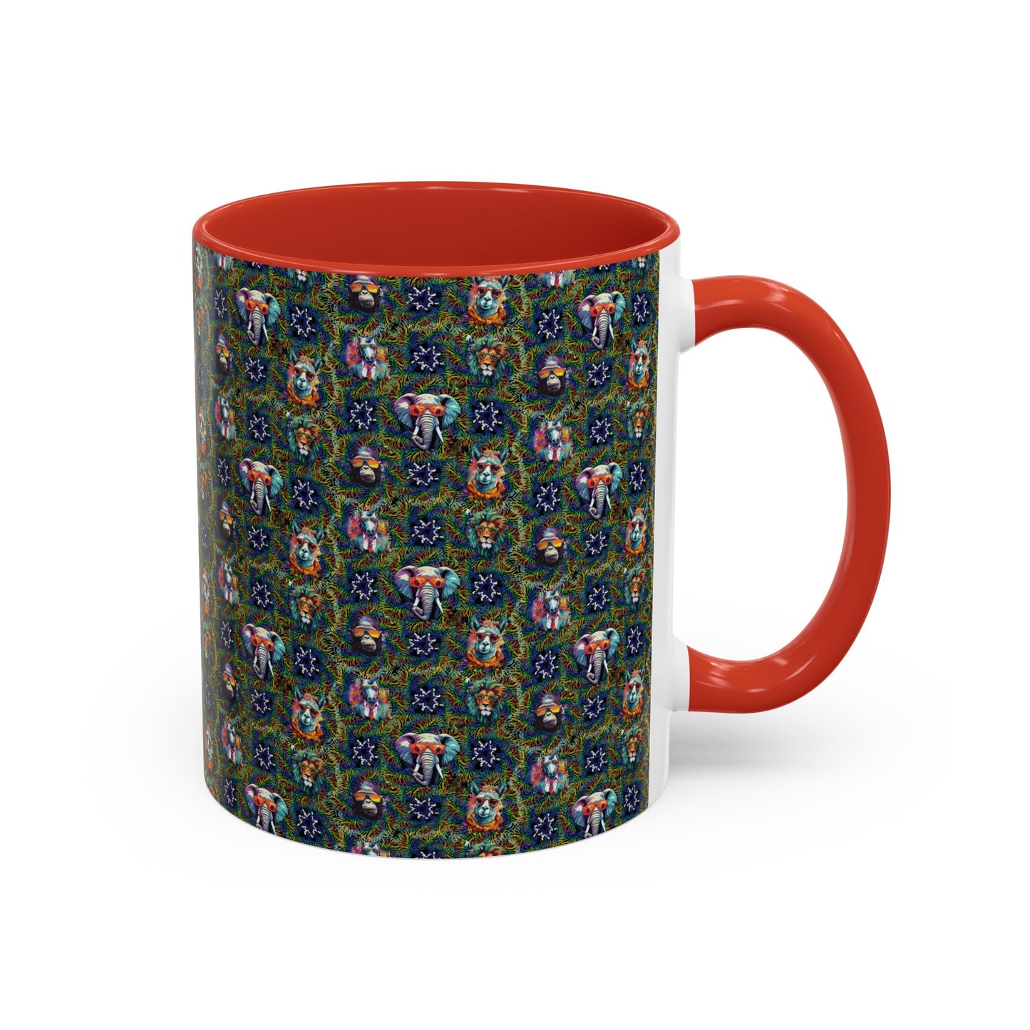 Wild & Cool Creatures Coffee Mug, Tea Cup, 5 Colors, Ceramic, BPA-Free, Gift Mom Dad Teen Kid Friend Coworker Birthday Christmas Cheap Gift