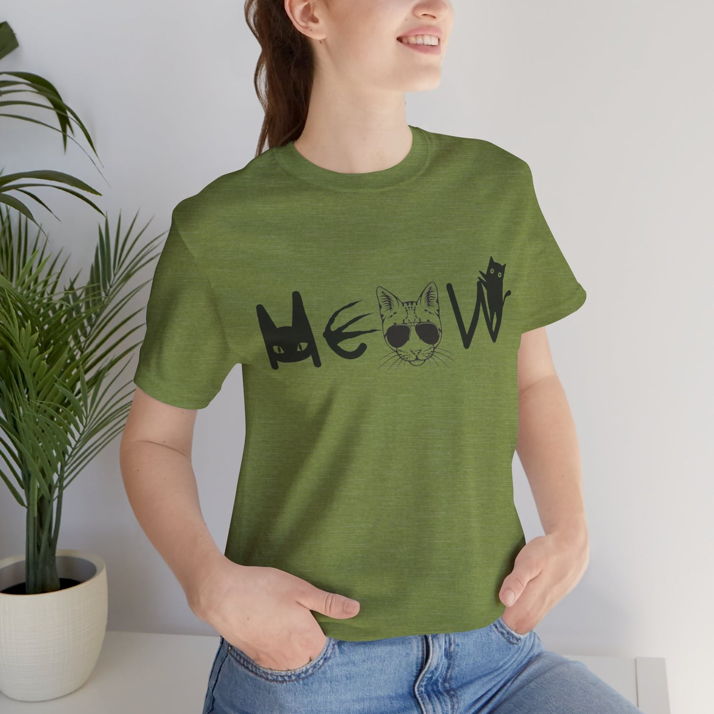 Meow Unisex Tee - Cats, Sassy, Fun Shirt for Halloween or Election Gift