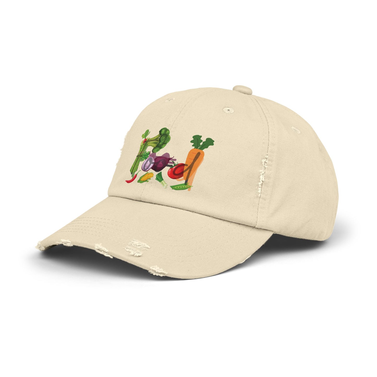 Food Vegetables Unisex Distressed Cap