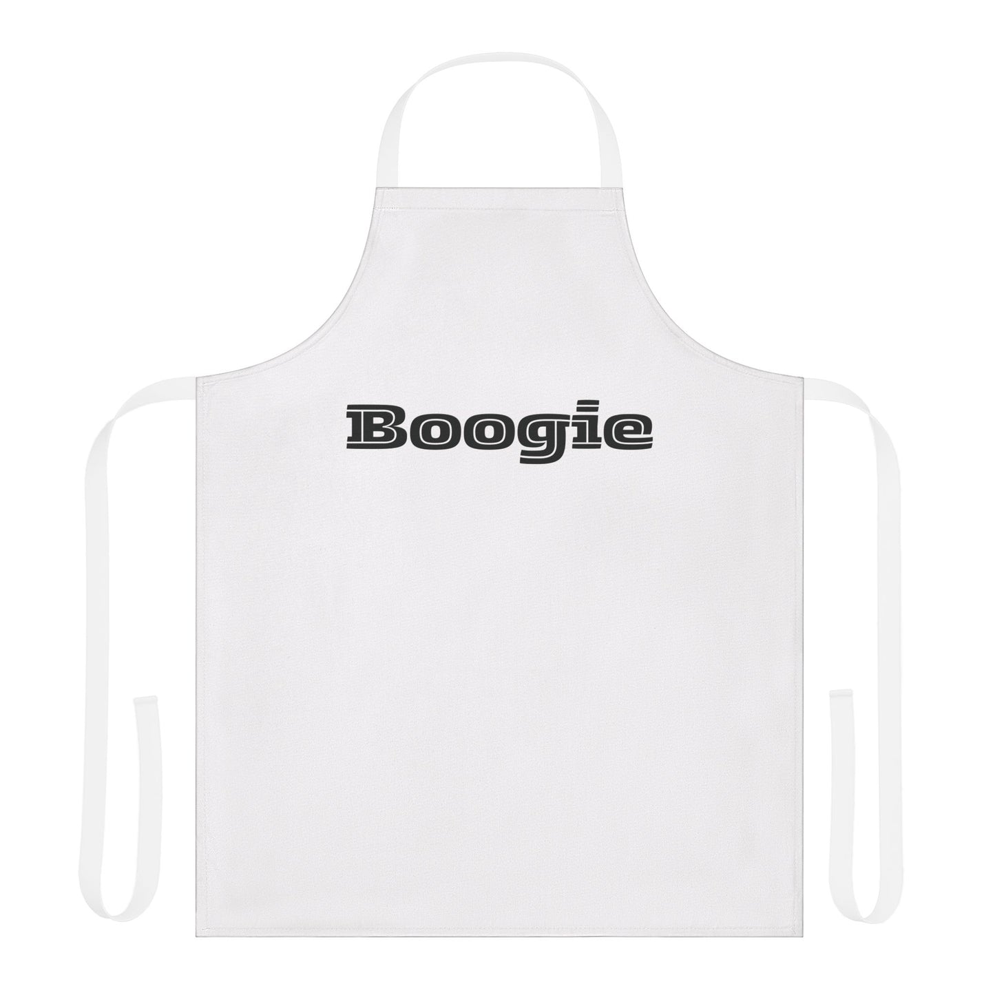 Boogie White Unisex Chefs Apron