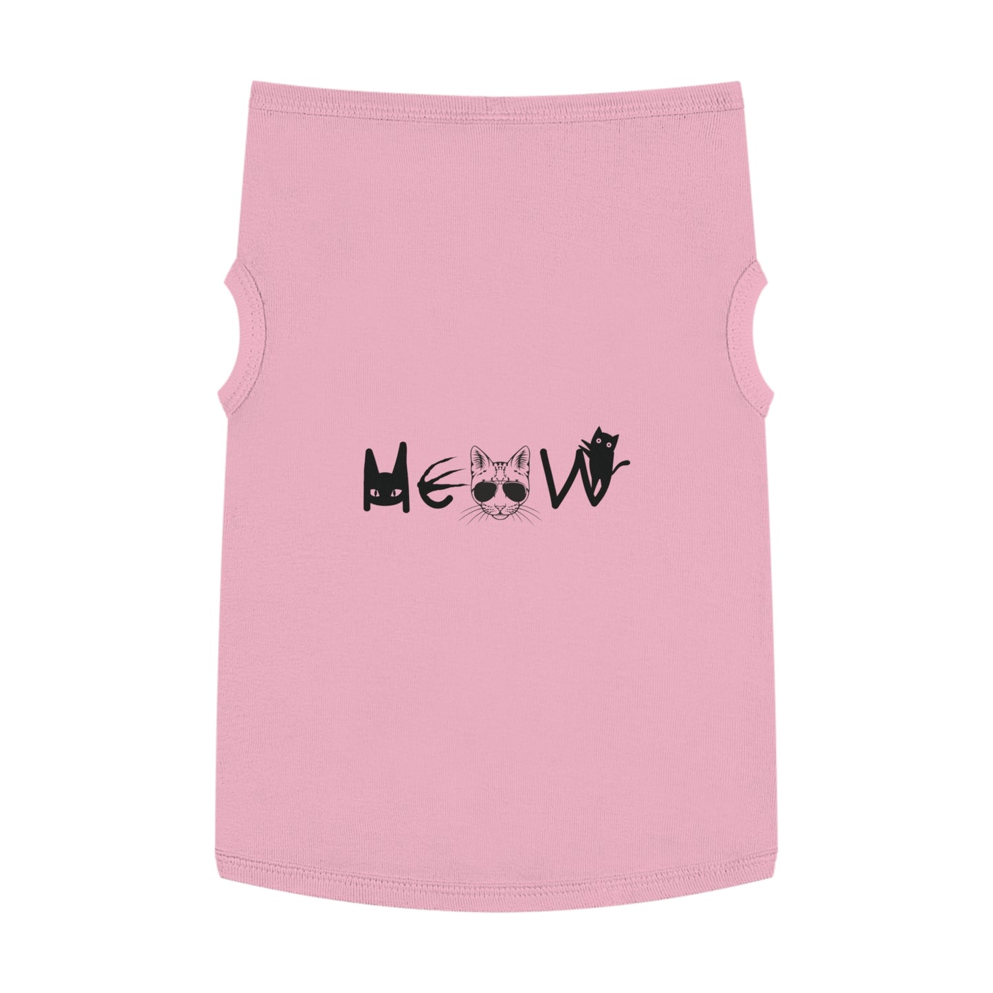 Meow Pet Tank Top, pet shirts, pet clothes, funny dog clothes, gifts, sarcastic, pet fashions, attitude, cotton, dog shirts, cat shirts