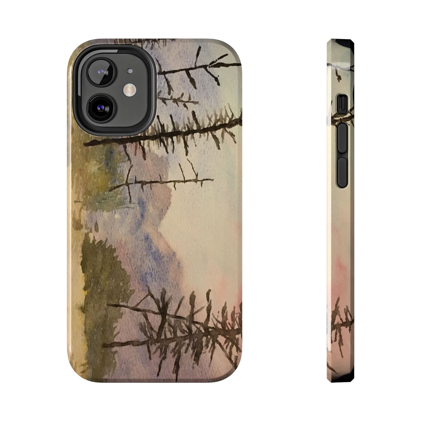 Glacier National Park After Fire Tough Phone Cases, iPhone & Samsung cases, wireless charging, mountains, nature, original artwork, gifts