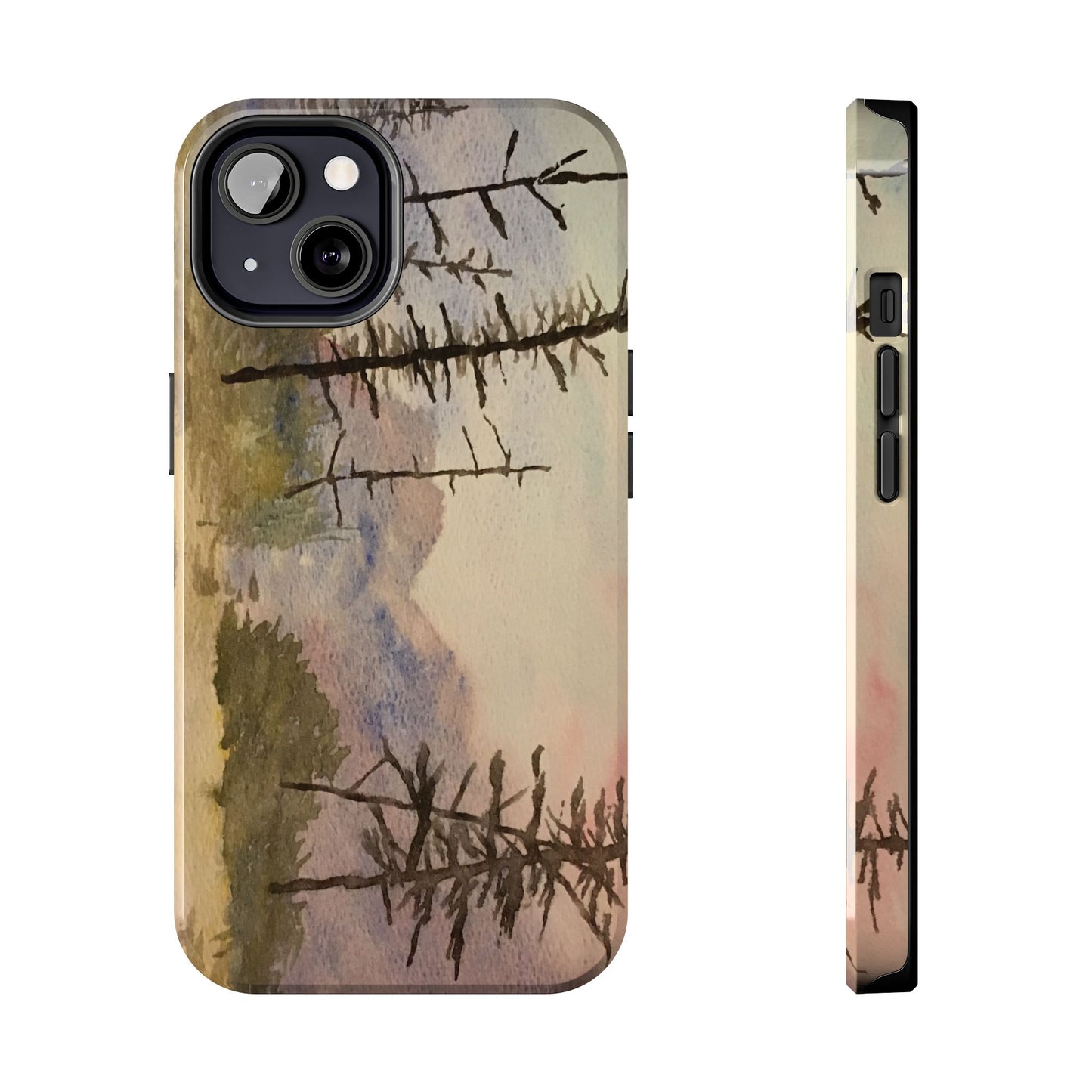 Glacier National Park After Fire Tough Phone Cases, iPhone & Samsung cases, wireless charging, mountains, nature, original artwork, gifts