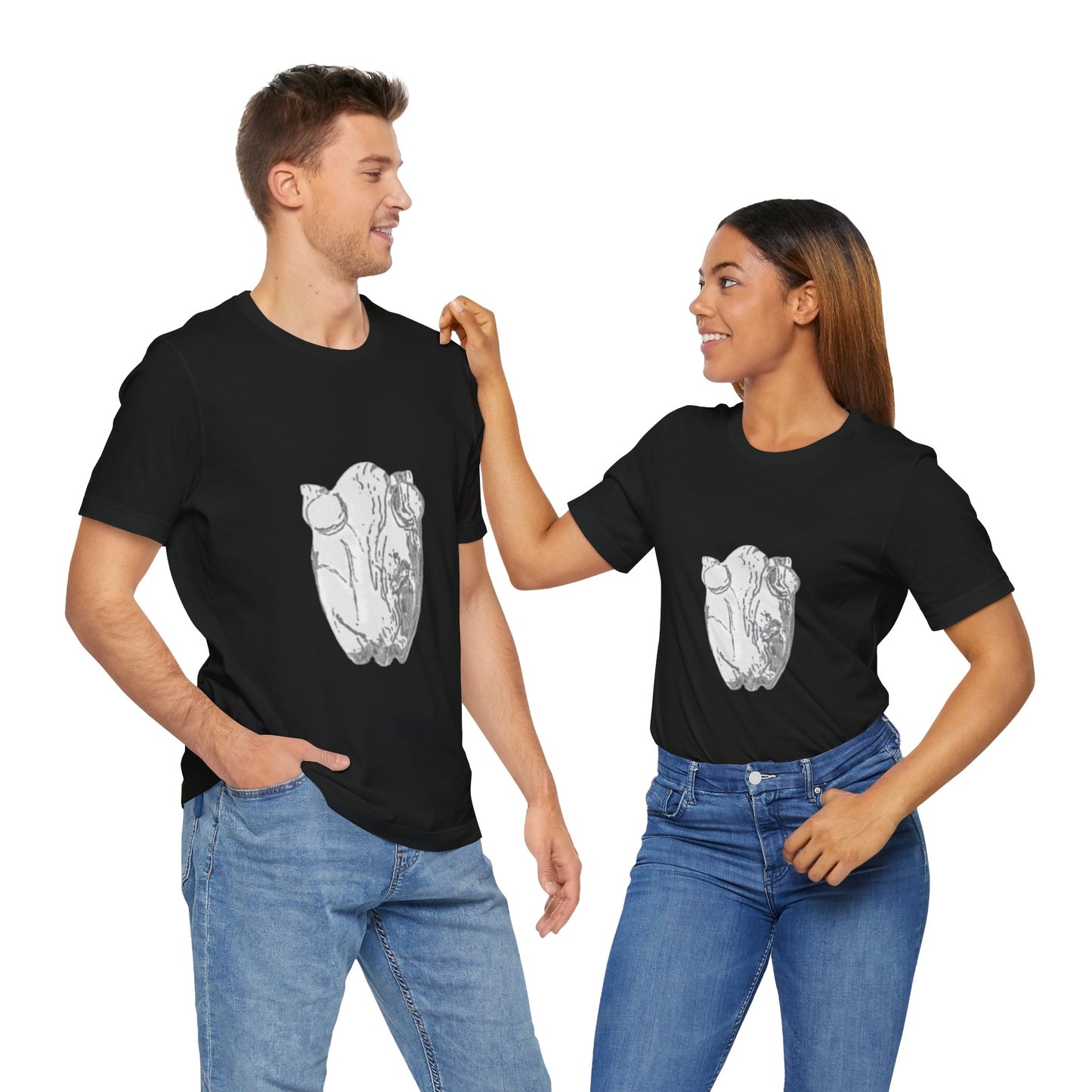 White Frog Unisex Tee - Nature and Animals Gender Neutral T-Shirt