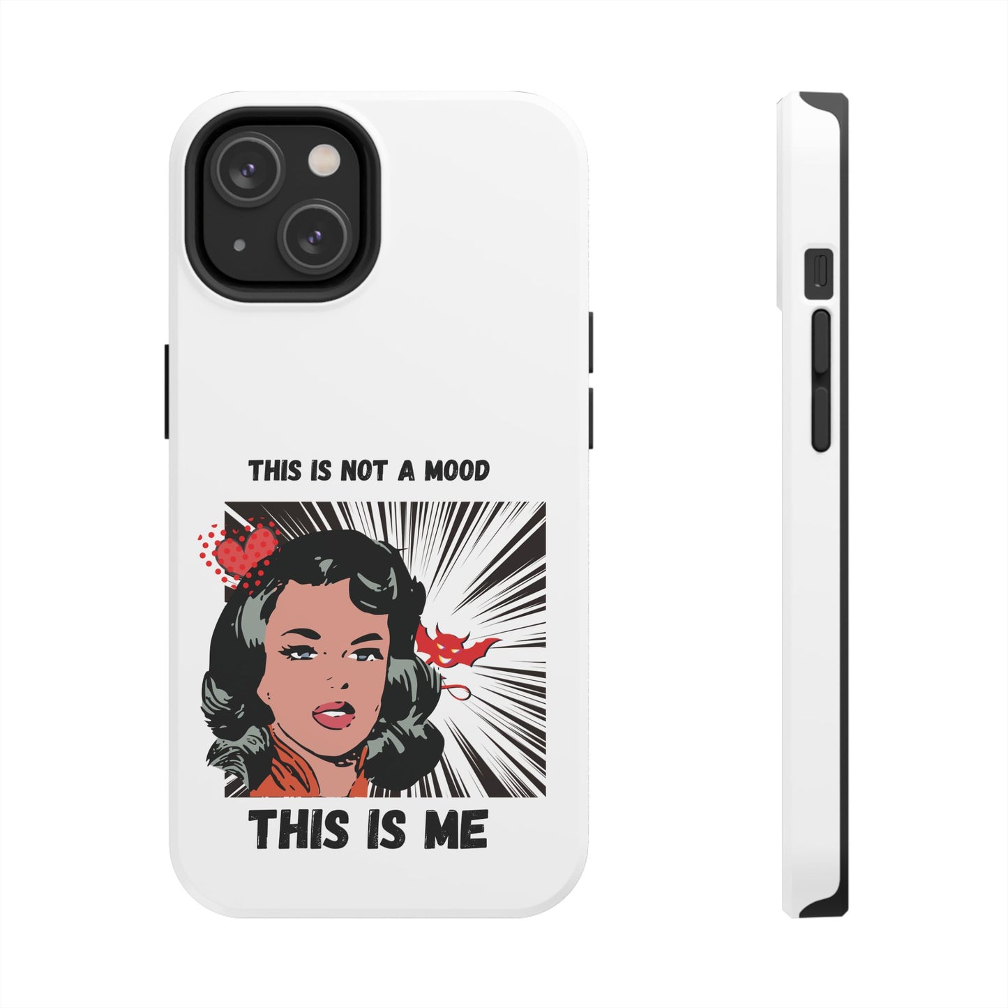 This is Not a Mood Tough Phone Cases, iPhone & Samsung cases, wireless charging, attitude, snarky, fun, gifts for women, gifts for friends