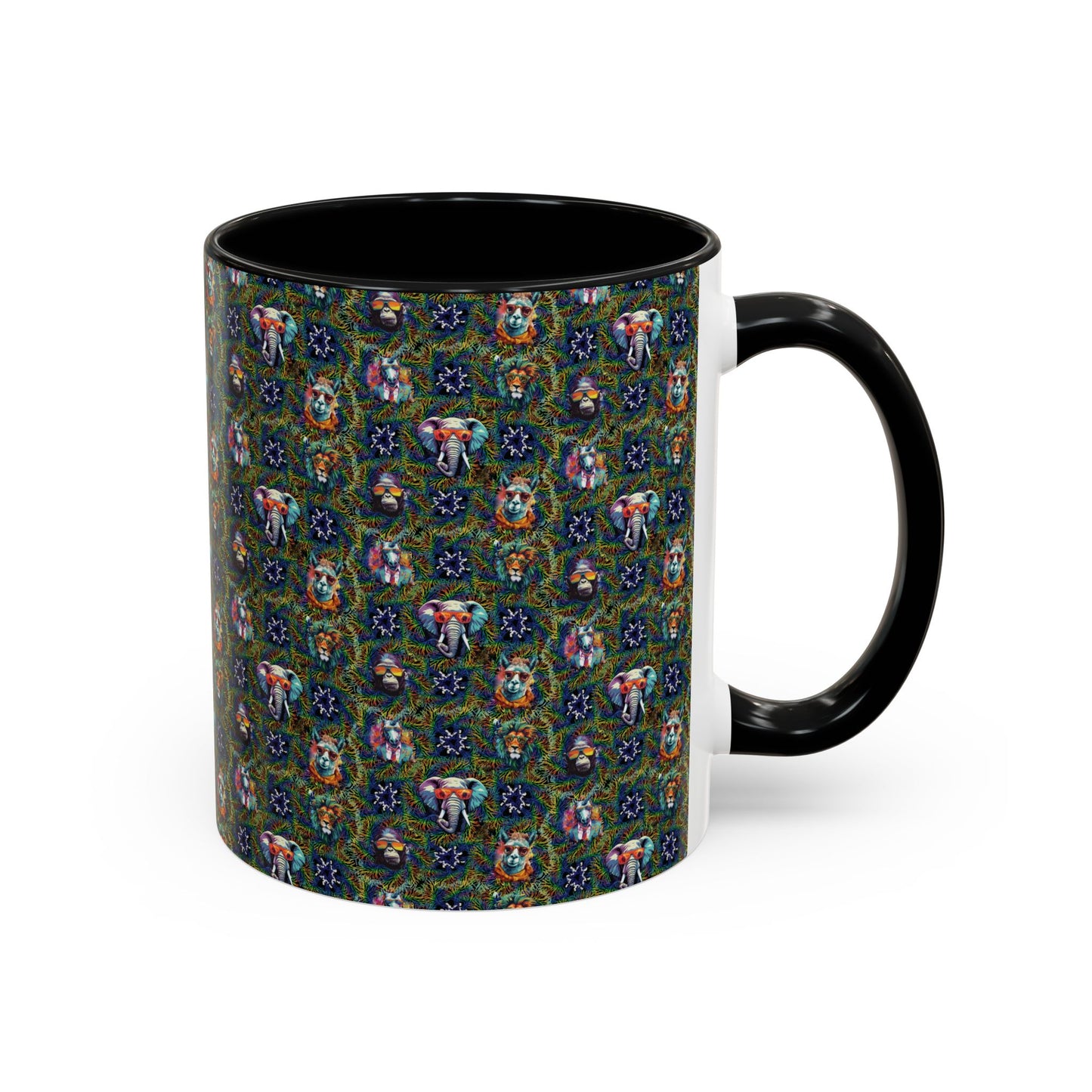 Wild & Cool Creatures Coffee Mug, Tea Cup, 5 Colors, Ceramic, BPA-Free, Gift Mom Dad Teen Kid Friend Coworker Birthday Christmas Cheap Gift