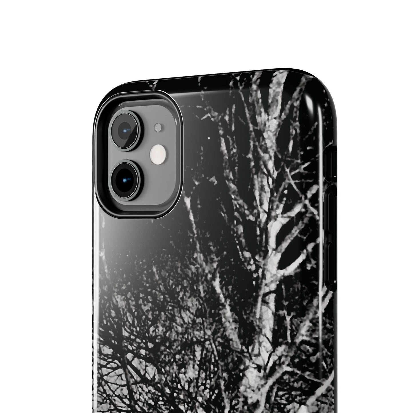 Worm Moon Night Trees Tough Phone Cases, iPhone & Samsung cases, wireless charging, trees, nature, spooky, original photo, gifts, Halloween
