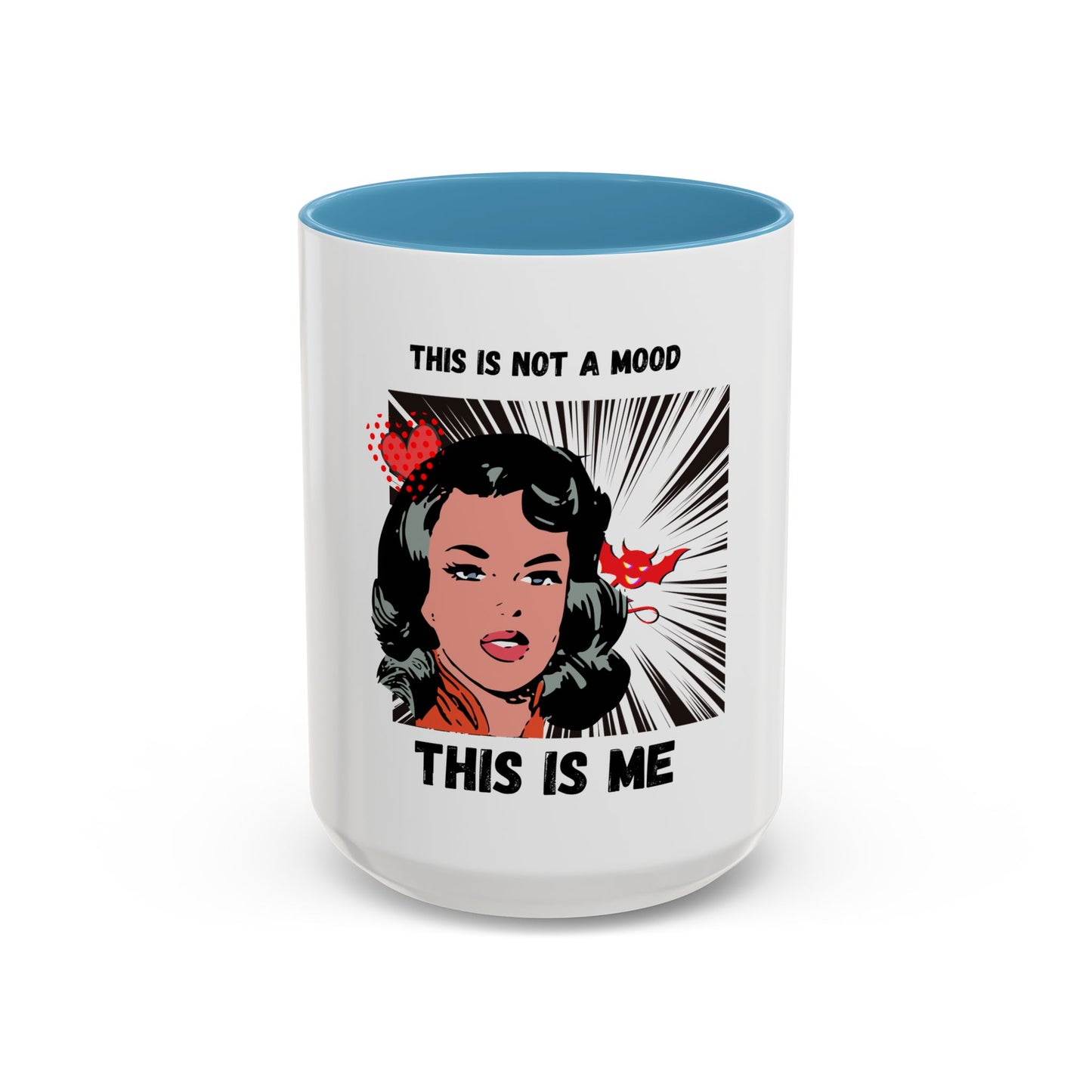 This Is Not A Mood Funny Coffee Mug -Gifts For Women, Friends, Ceramic, BPA-Free
