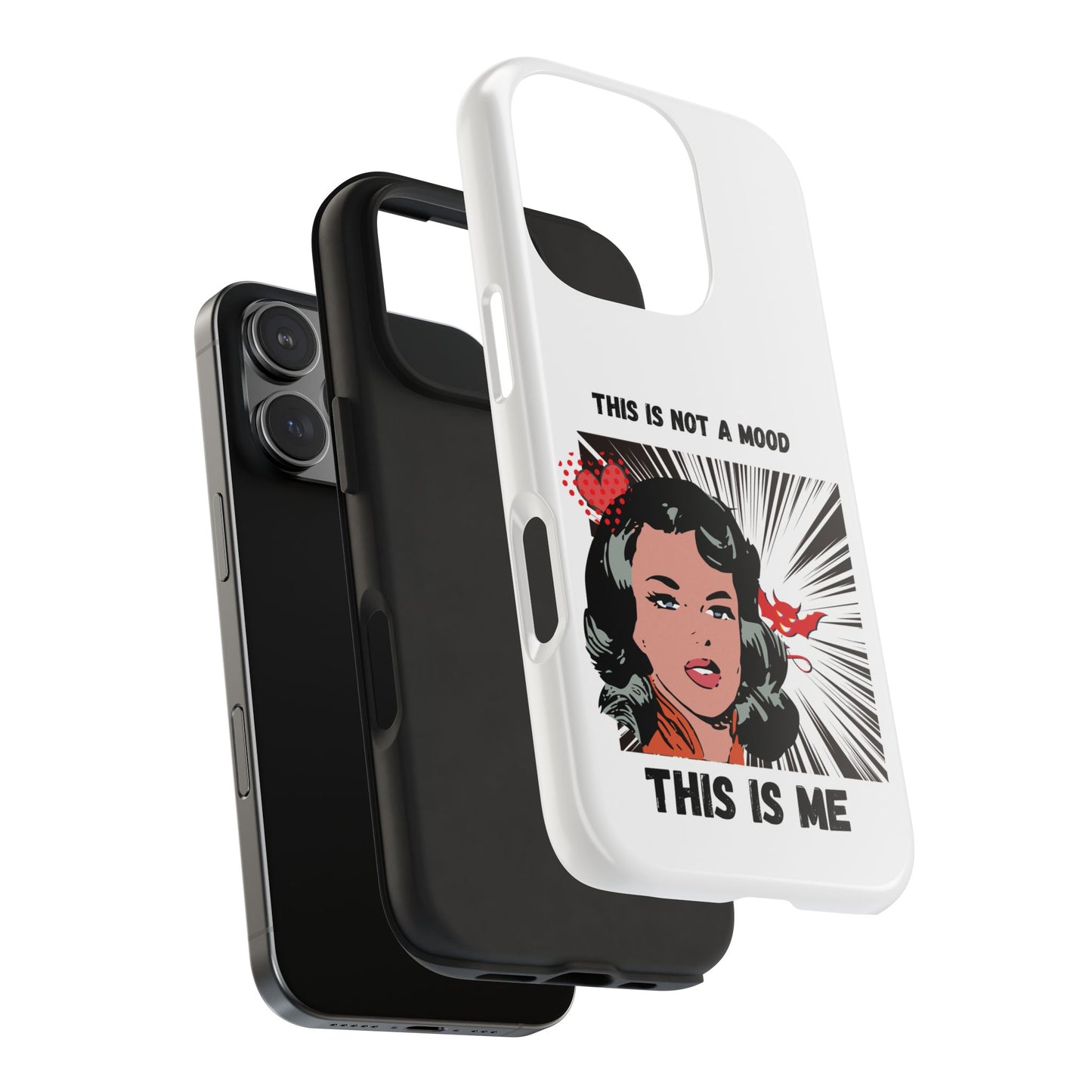 This is Not a Mood Tough Phone Cases, iPhone & Samsung cases, wireless charging, attitude, snarky, fun, gifts for women, gifts for friends