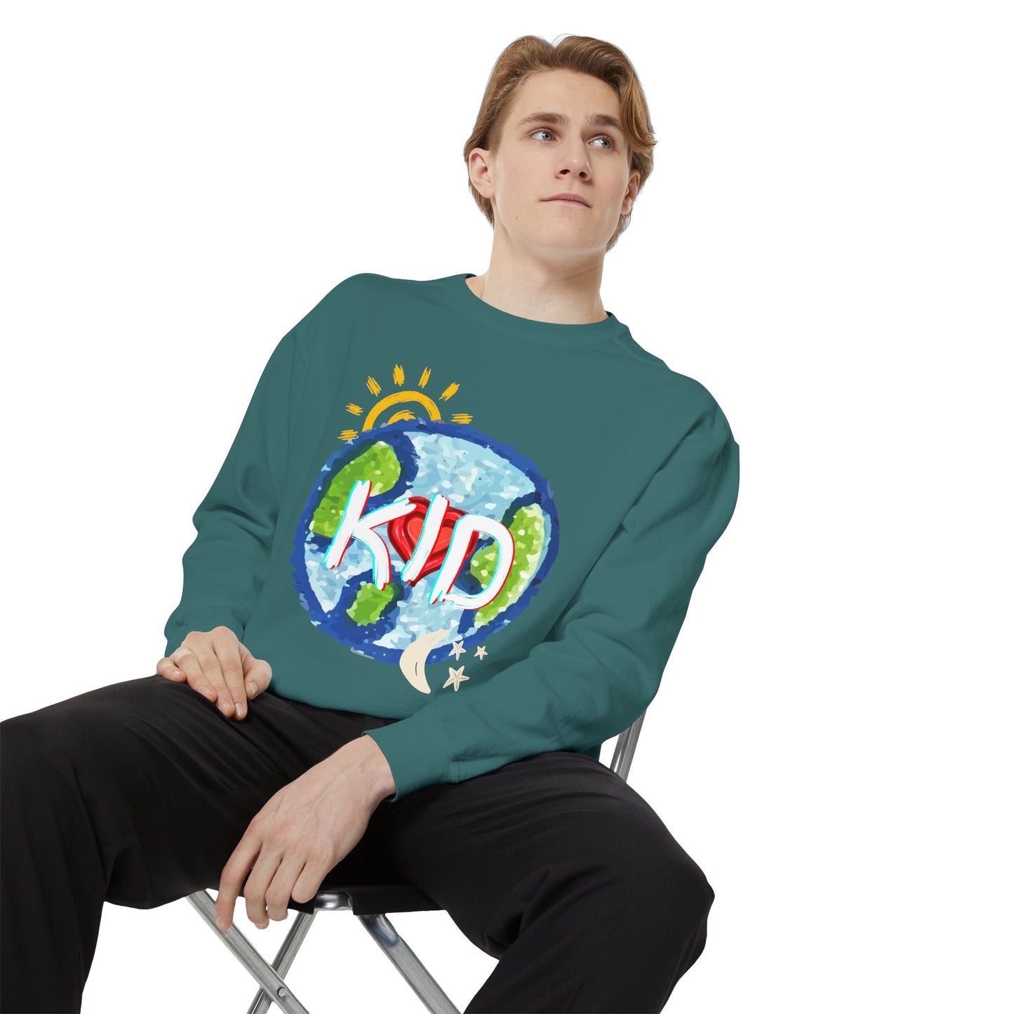 Kid World Graphic Unisex Sweatshirt