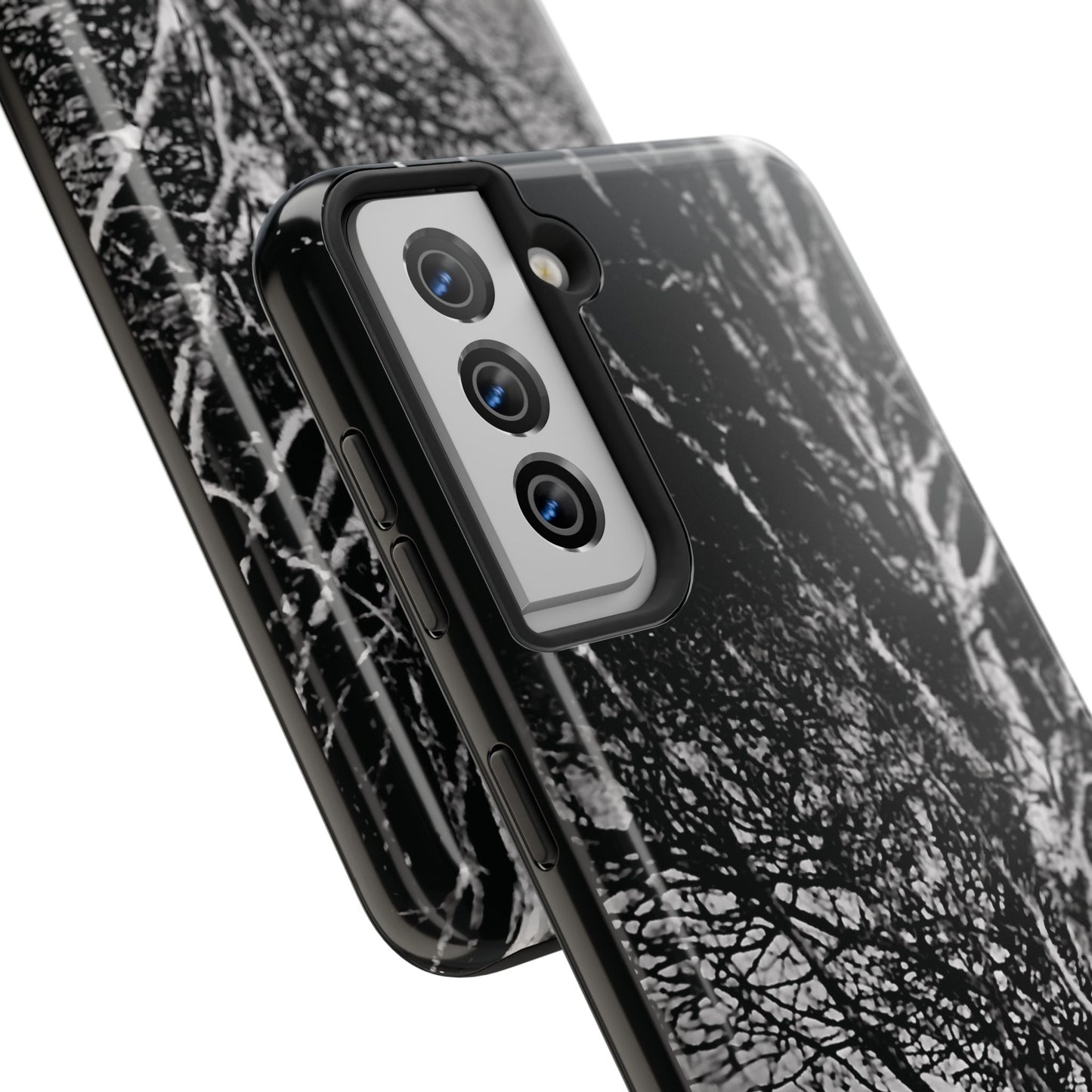 Worm Moon Night Trees Tough Phone Cases, iPhone & Samsung cases, wireless charging, trees, nature, spooky, original photo, gifts, Halloween