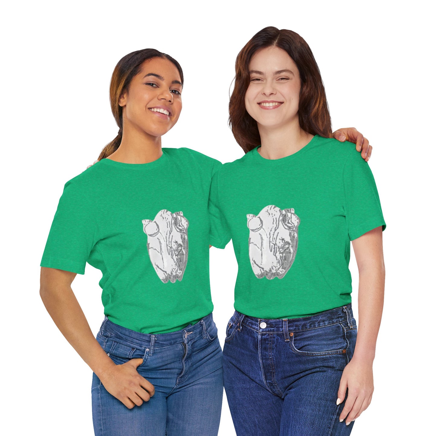 White Frog Unisex Tee - Nature and Animals Gender Neutral T-Shirt