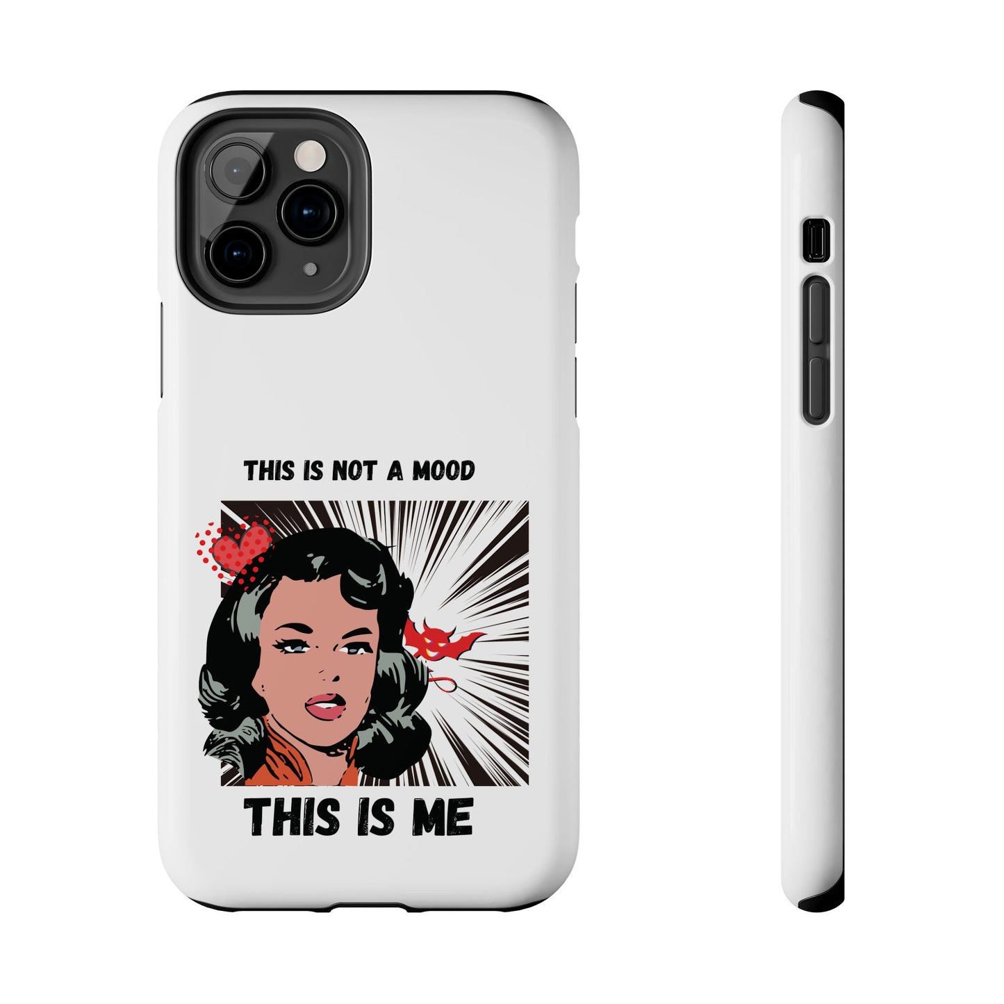 This is Not a Mood Tough Phone Cases, iPhone & Samsung cases, wireless charging, attitude, snarky, fun, gifts for women, gifts for friends