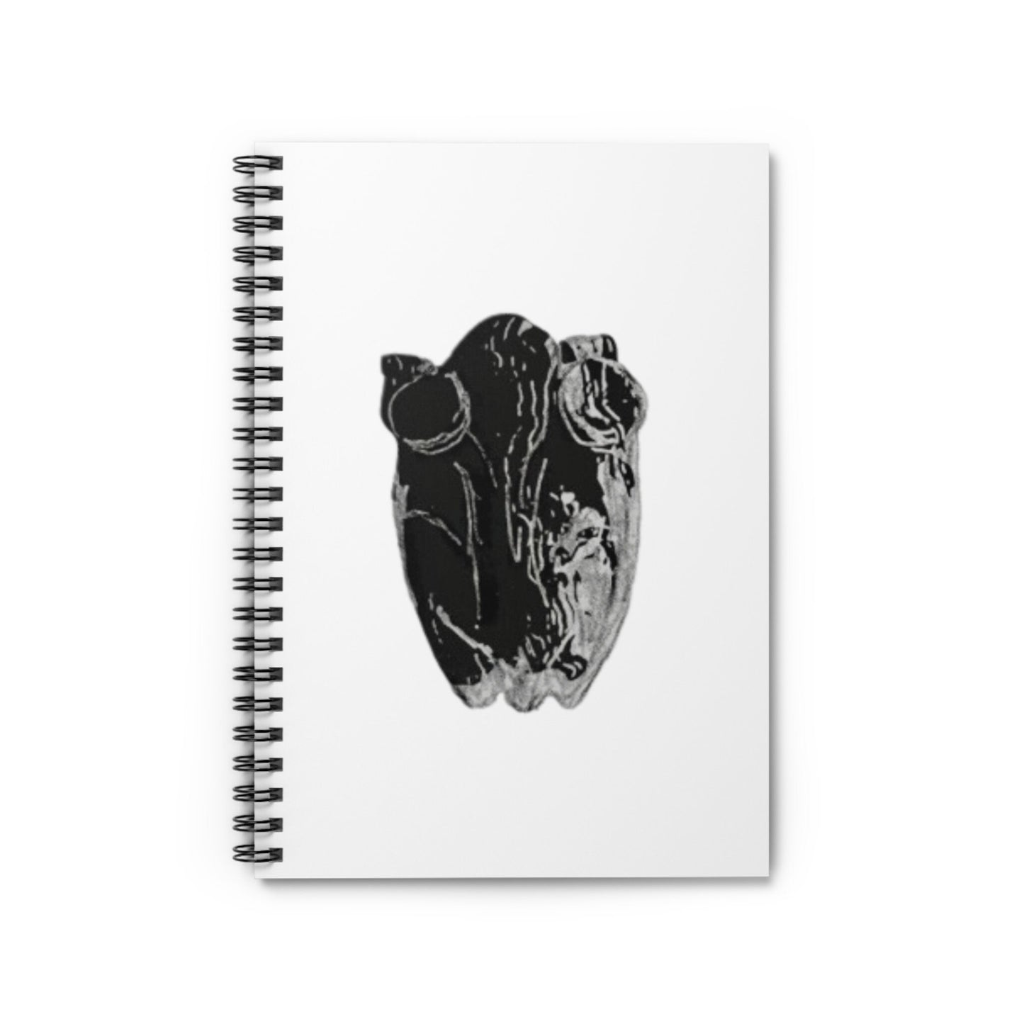 Frog White Spiral Notebook, Ruled Line, animals, amphibians, nature, gender neutral, journal, gift, teens, adults, kids, friends