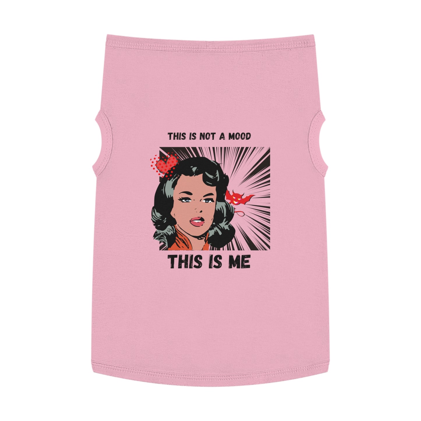 This Is Not A Mood Pet Tank Top, funny dog clothes, gifts, sarcastic, pet fashions, attitude, cotton, dog shirts, cat shirts